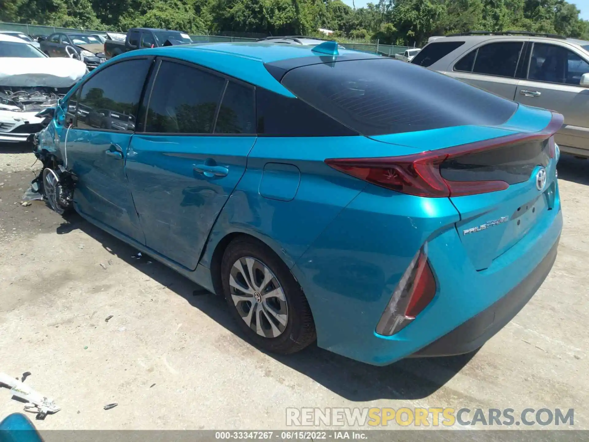 3 Photograph of a damaged car JTDKARFP3L3120487 TOYOTA PRIUS PRIME 2020