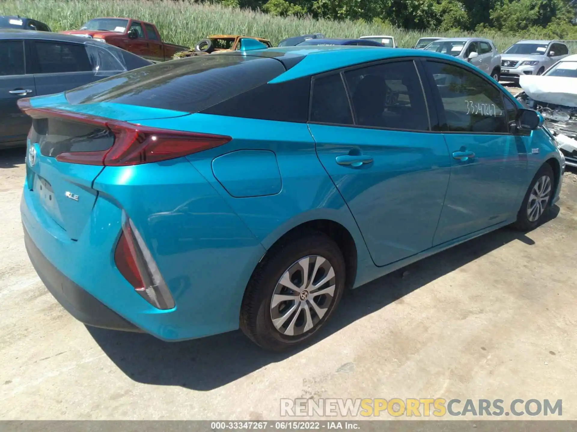 4 Фотография поврежденного автомобиля JTDKARFP3L3120487 TOYOTA PRIUS PRIME 2020