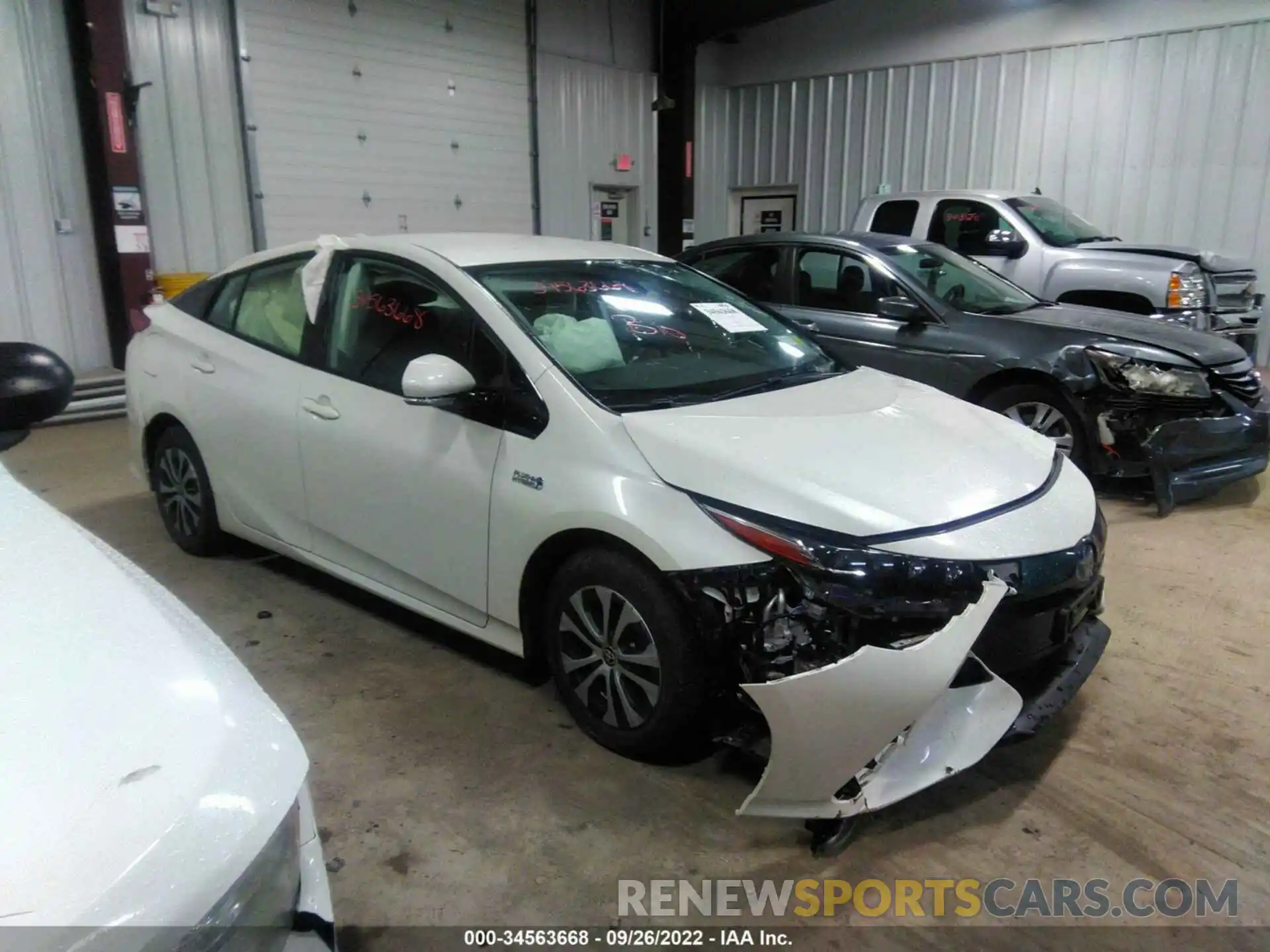 1 Photograph of a damaged car JTDKARFP3L3126046 TOYOTA PRIUS PRIME 2020