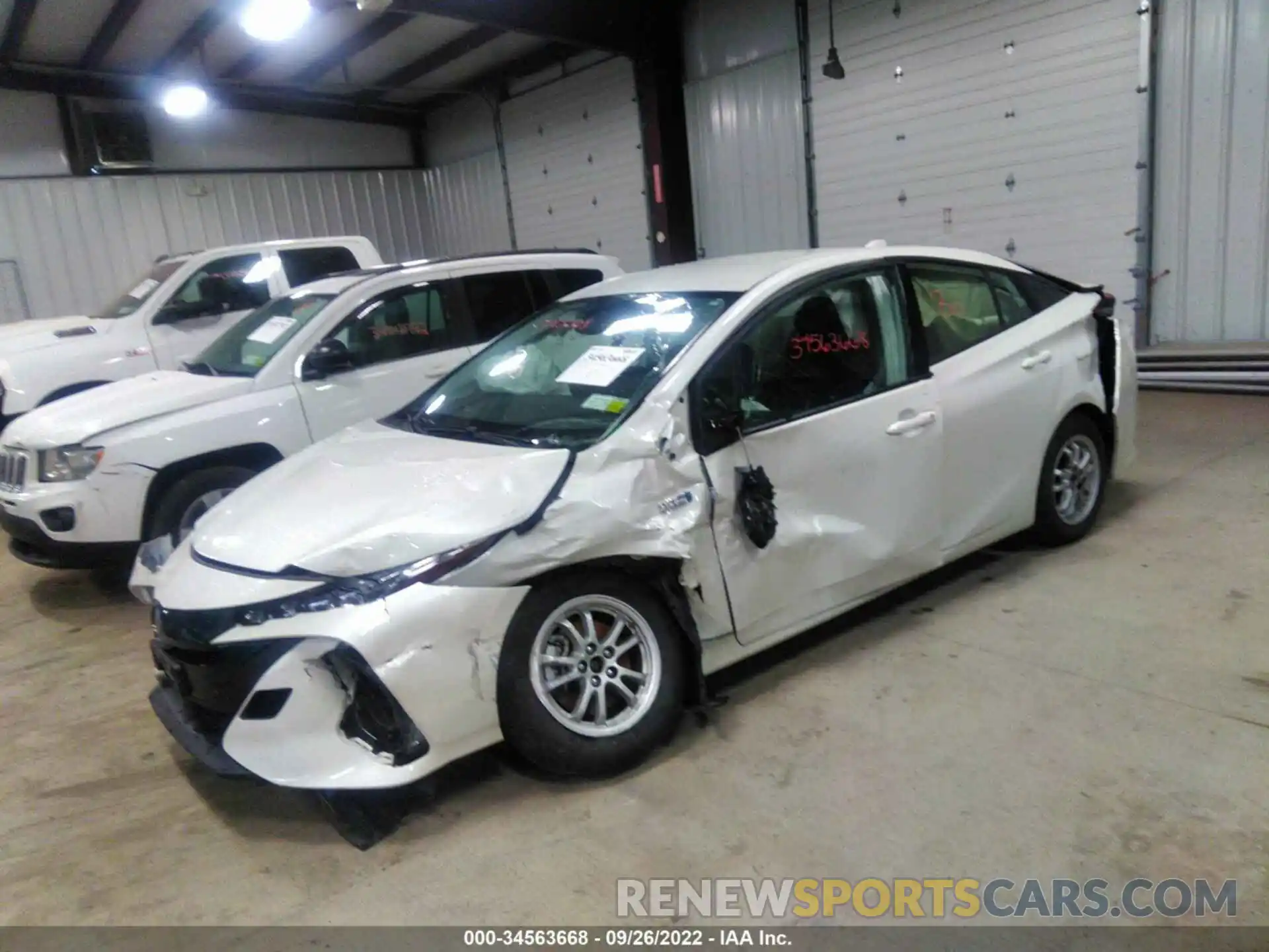 2 Photograph of a damaged car JTDKARFP3L3126046 TOYOTA PRIUS PRIME 2020