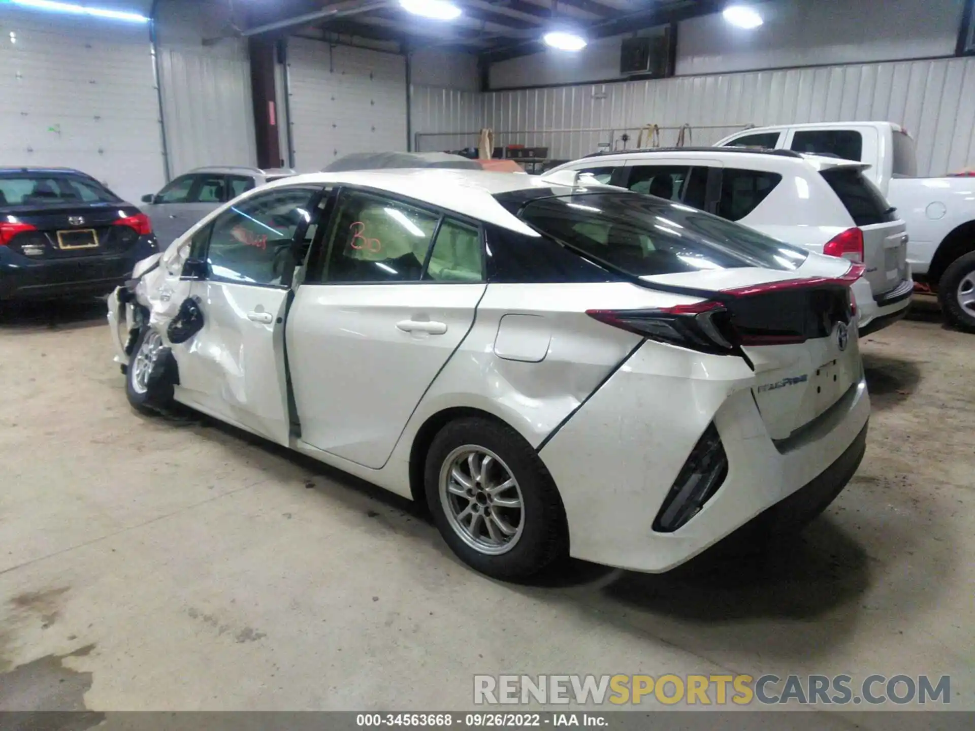 3 Photograph of a damaged car JTDKARFP3L3126046 TOYOTA PRIUS PRIME 2020