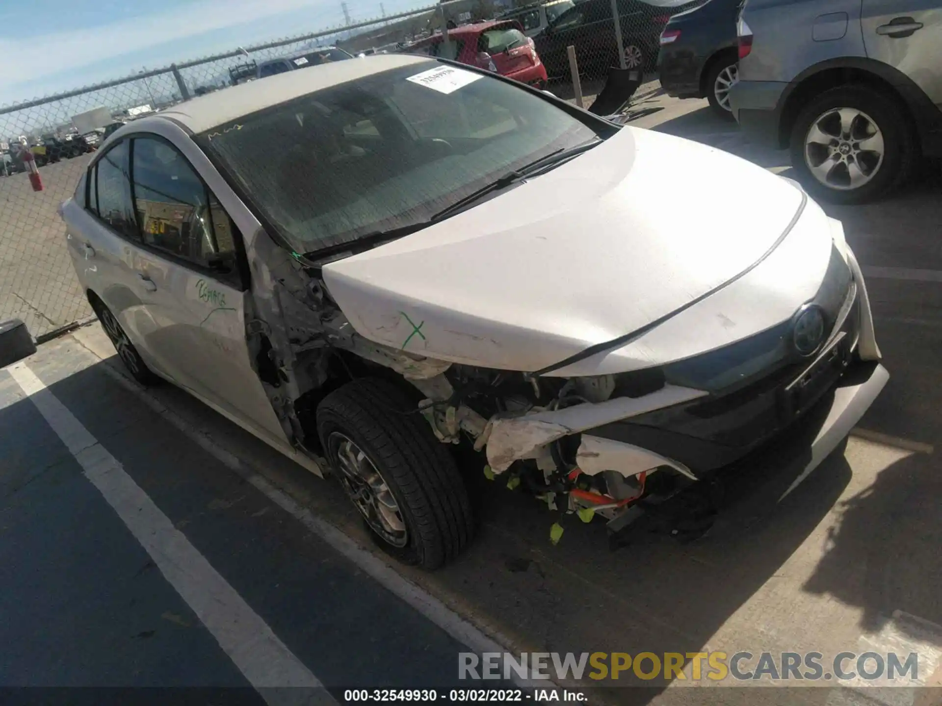 1 Photograph of a damaged car JTDKARFP3L3129884 TOYOTA PRIUS PRIME 2020