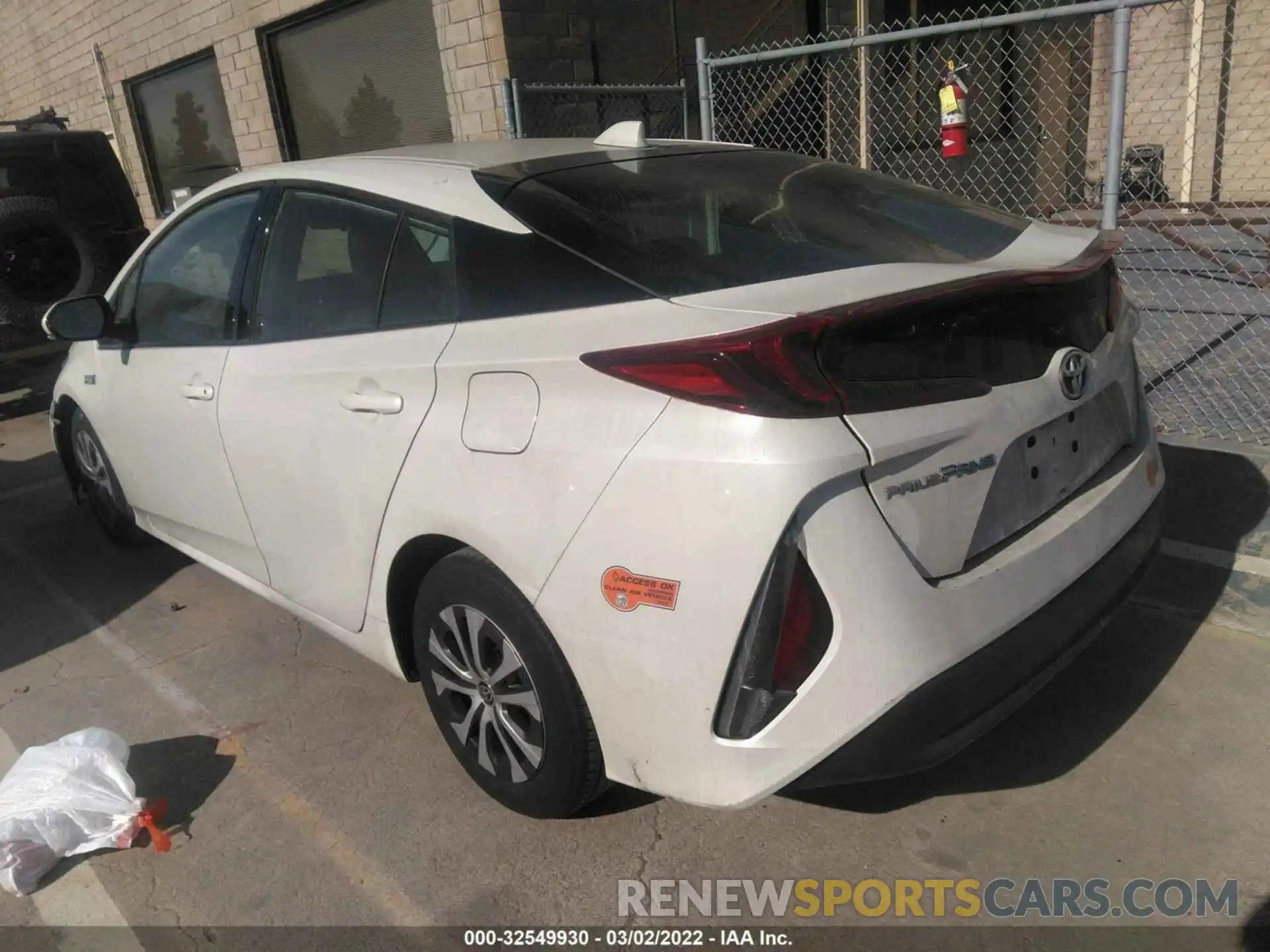 3 Photograph of a damaged car JTDKARFP3L3129884 TOYOTA PRIUS PRIME 2020