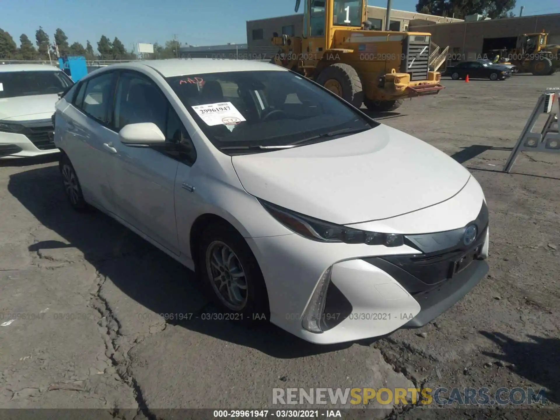 1 Photograph of a damaged car JTDKARFP3L3130890 TOYOTA PRIUS PRIME 2020