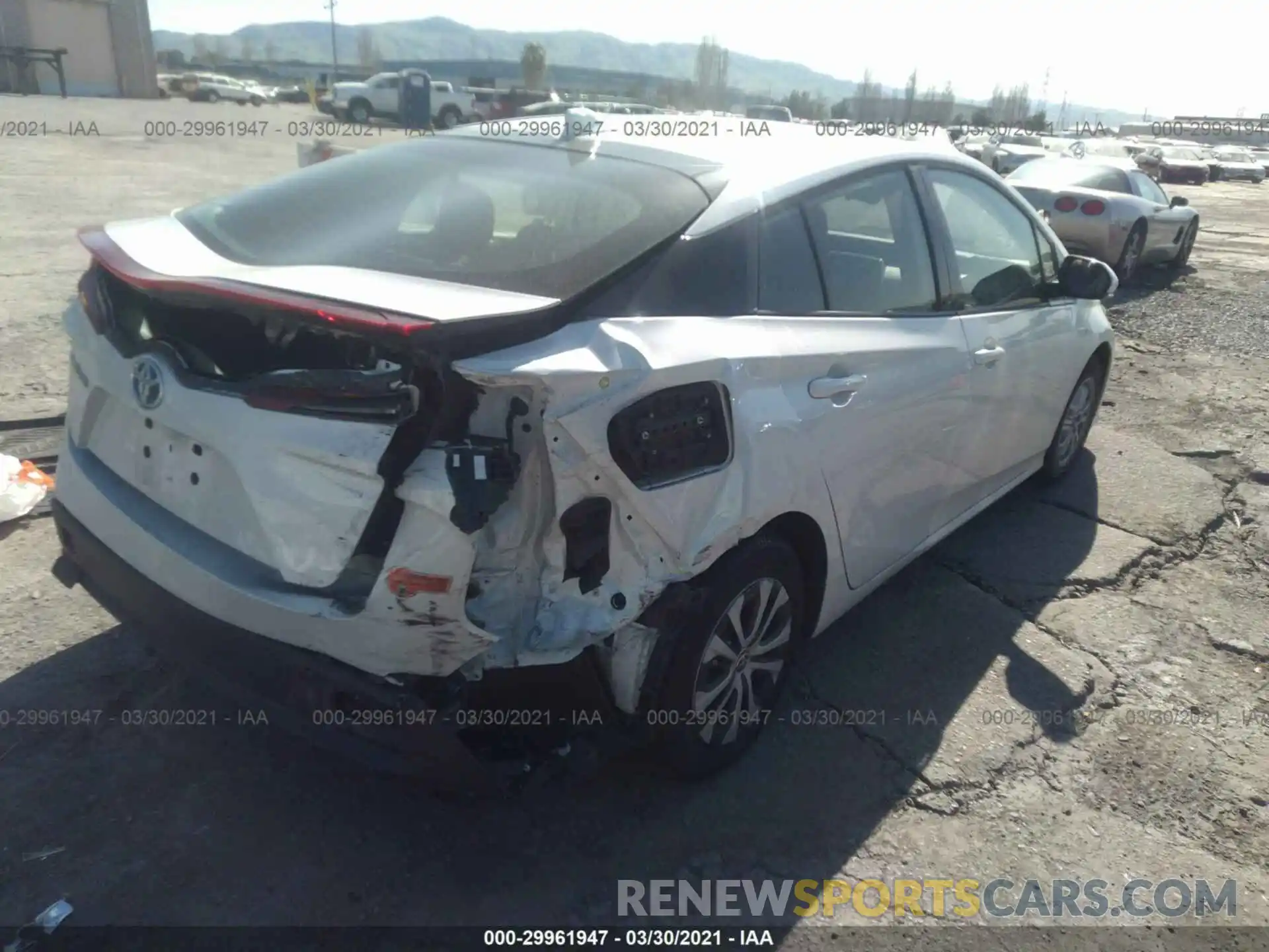 4 Photograph of a damaged car JTDKARFP3L3130890 TOYOTA PRIUS PRIME 2020