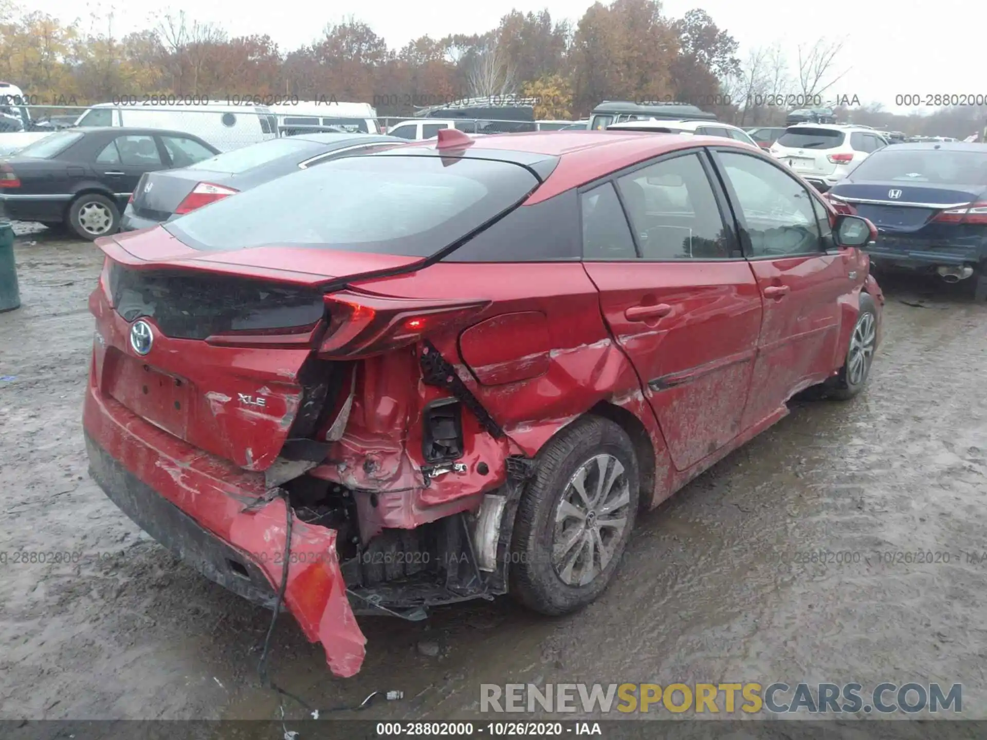 4 Photograph of a damaged car JTDKARFP3L3131201 TOYOTA PRIUS PRIME 2020