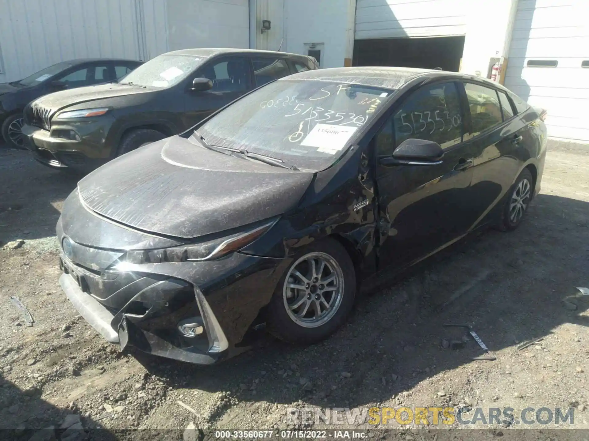 2 Photograph of a damaged car JTDKARFP3L3135054 TOYOTA PRIUS PRIME 2020