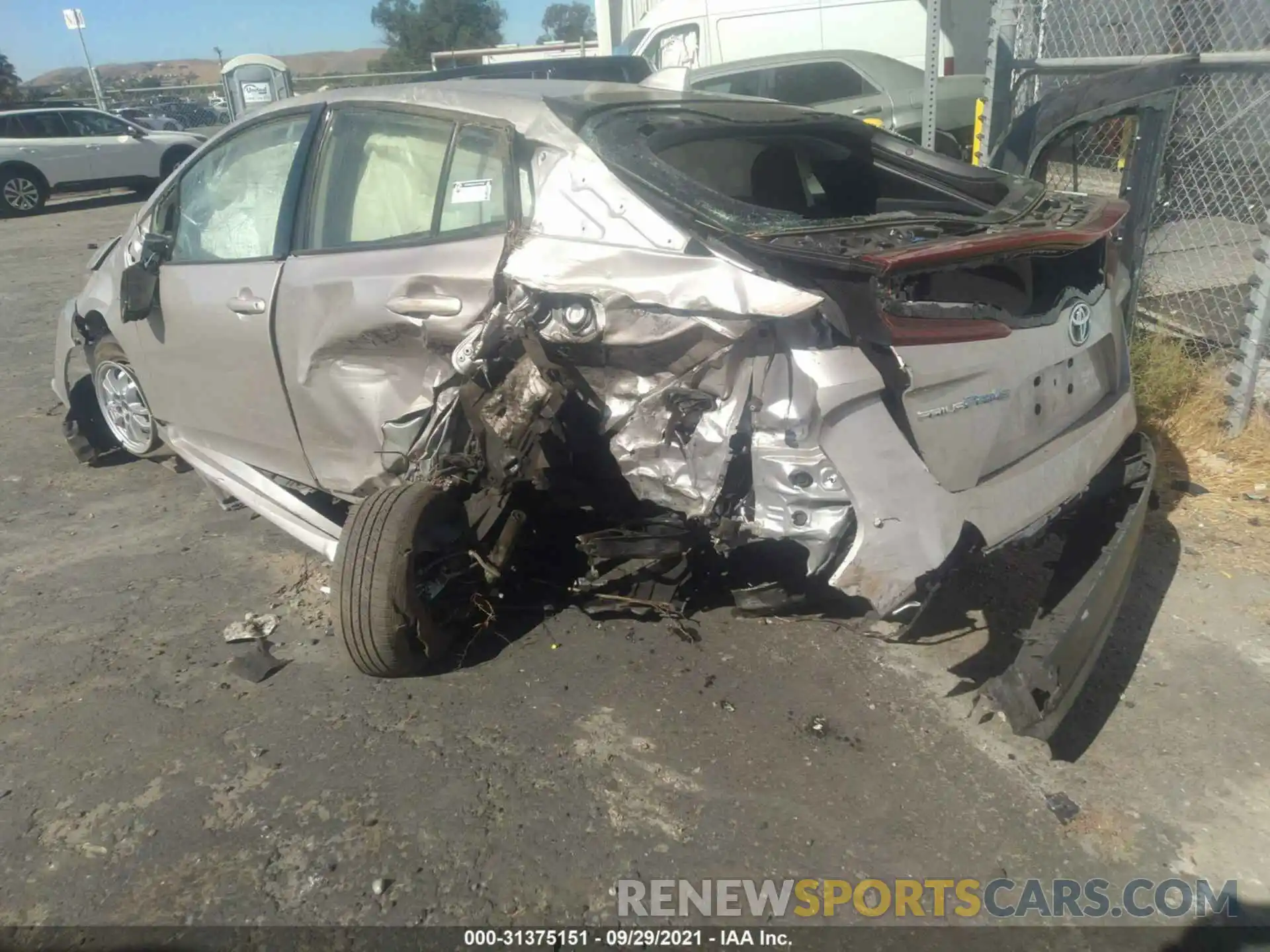 3 Photograph of a damaged car JTDKARFP3L3137421 TOYOTA PRIUS PRIME 2020