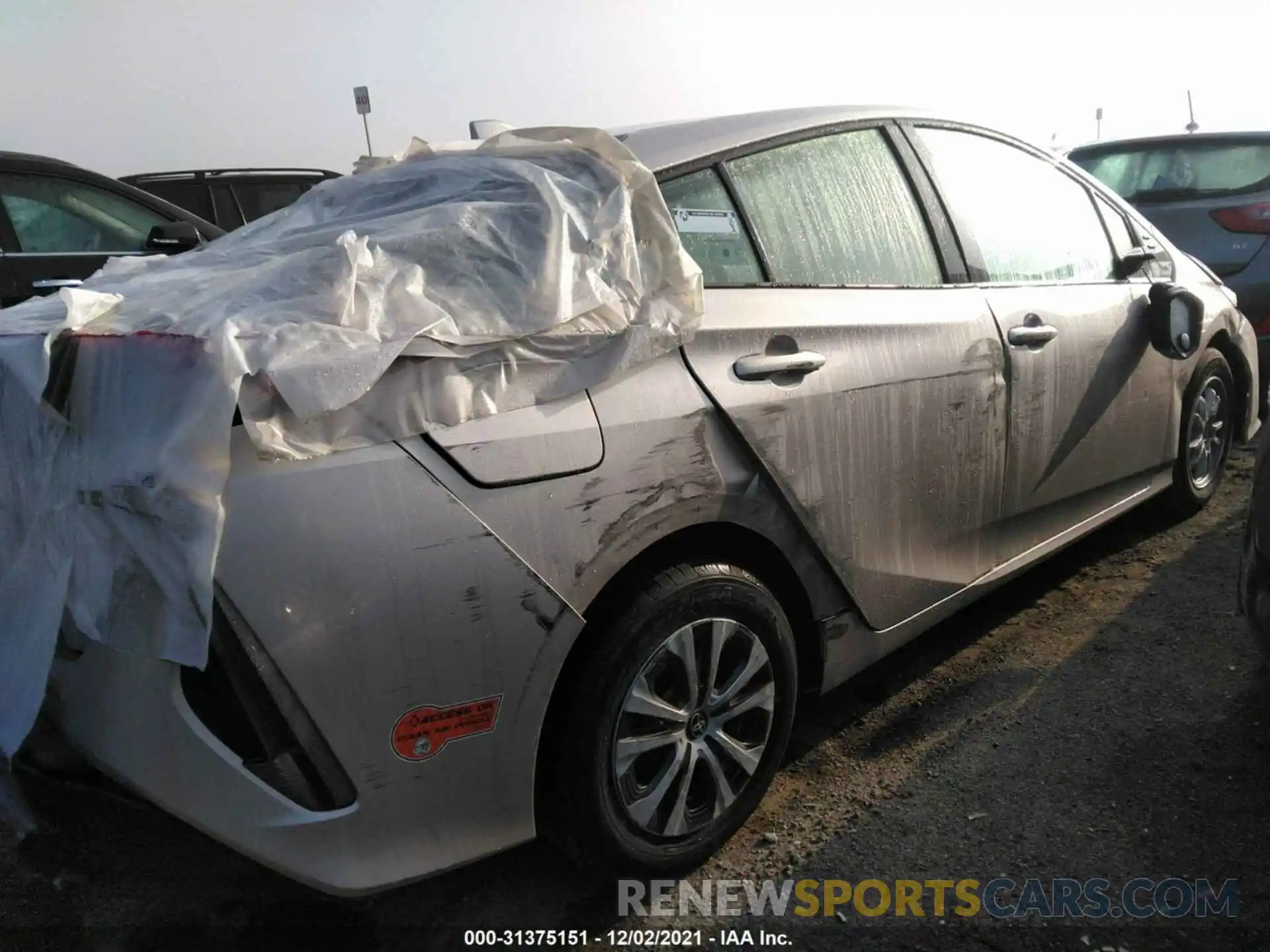 4 Photograph of a damaged car JTDKARFP3L3137421 TOYOTA PRIUS PRIME 2020