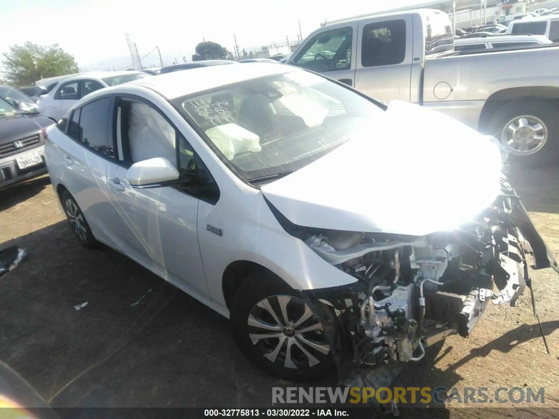 1 Photograph of a damaged car JTDKARFP3L3137581 TOYOTA PRIUS PRIME 2020