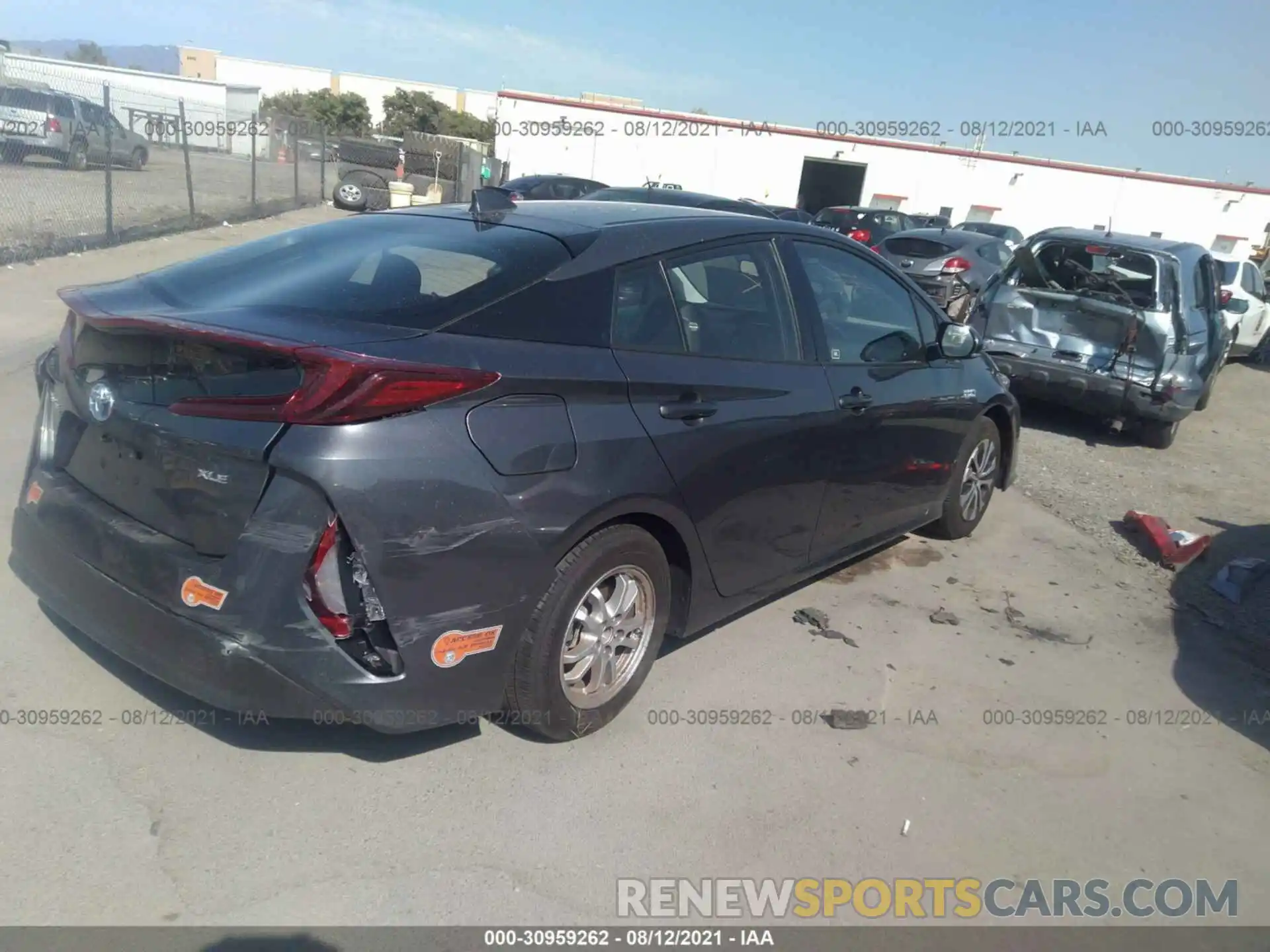 4 Photograph of a damaged car JTDKARFP3L3145552 TOYOTA PRIUS PRIME 2020