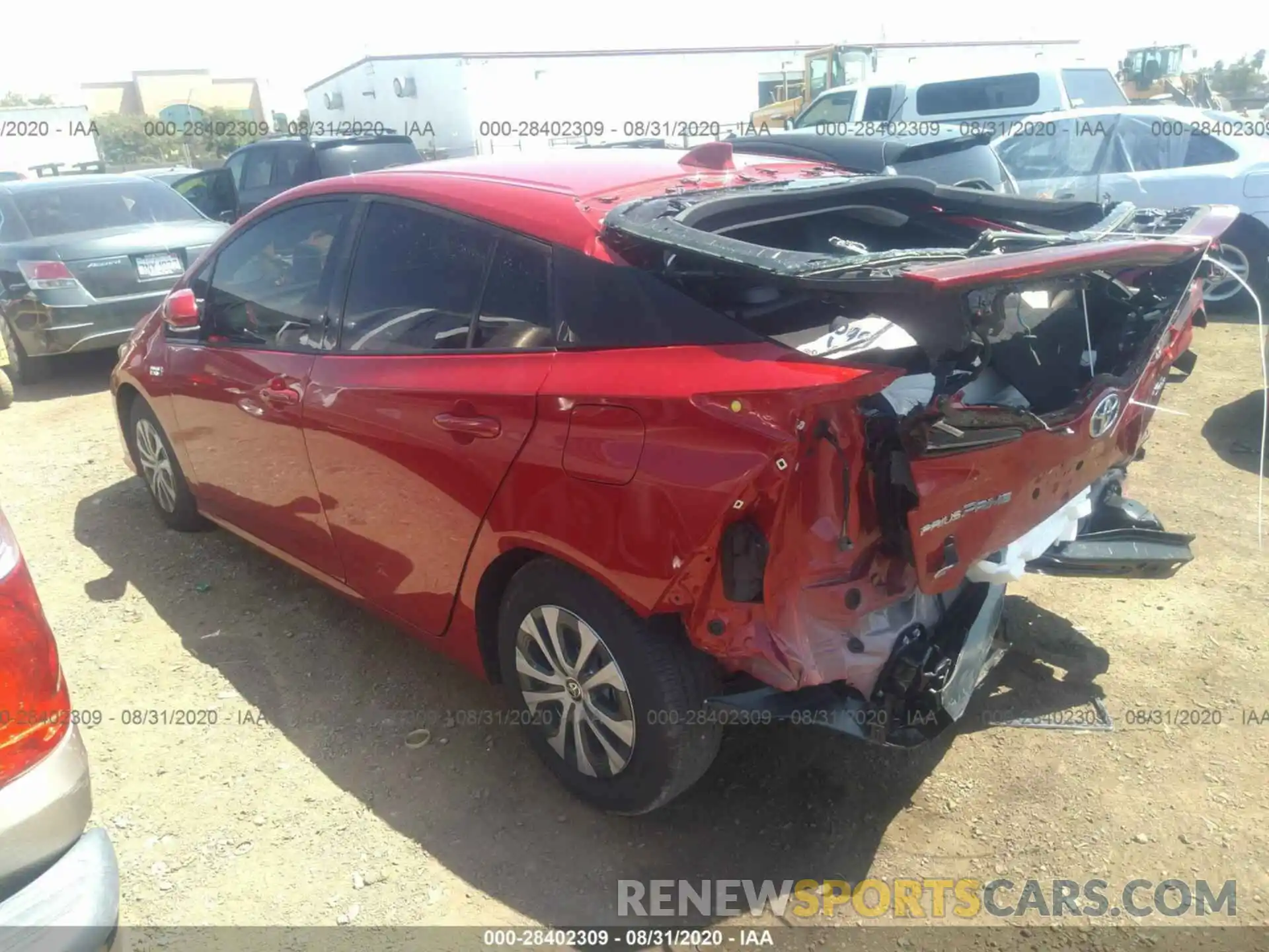 3 Photograph of a damaged car JTDKARFP3L3152131 TOYOTA PRIUS PRIME 2020