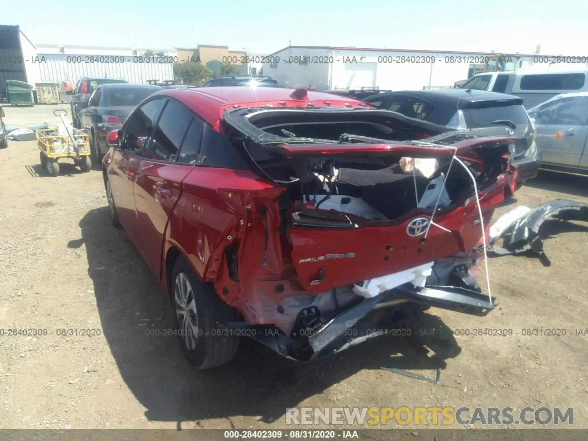 6 Photograph of a damaged car JTDKARFP3L3152131 TOYOTA PRIUS PRIME 2020