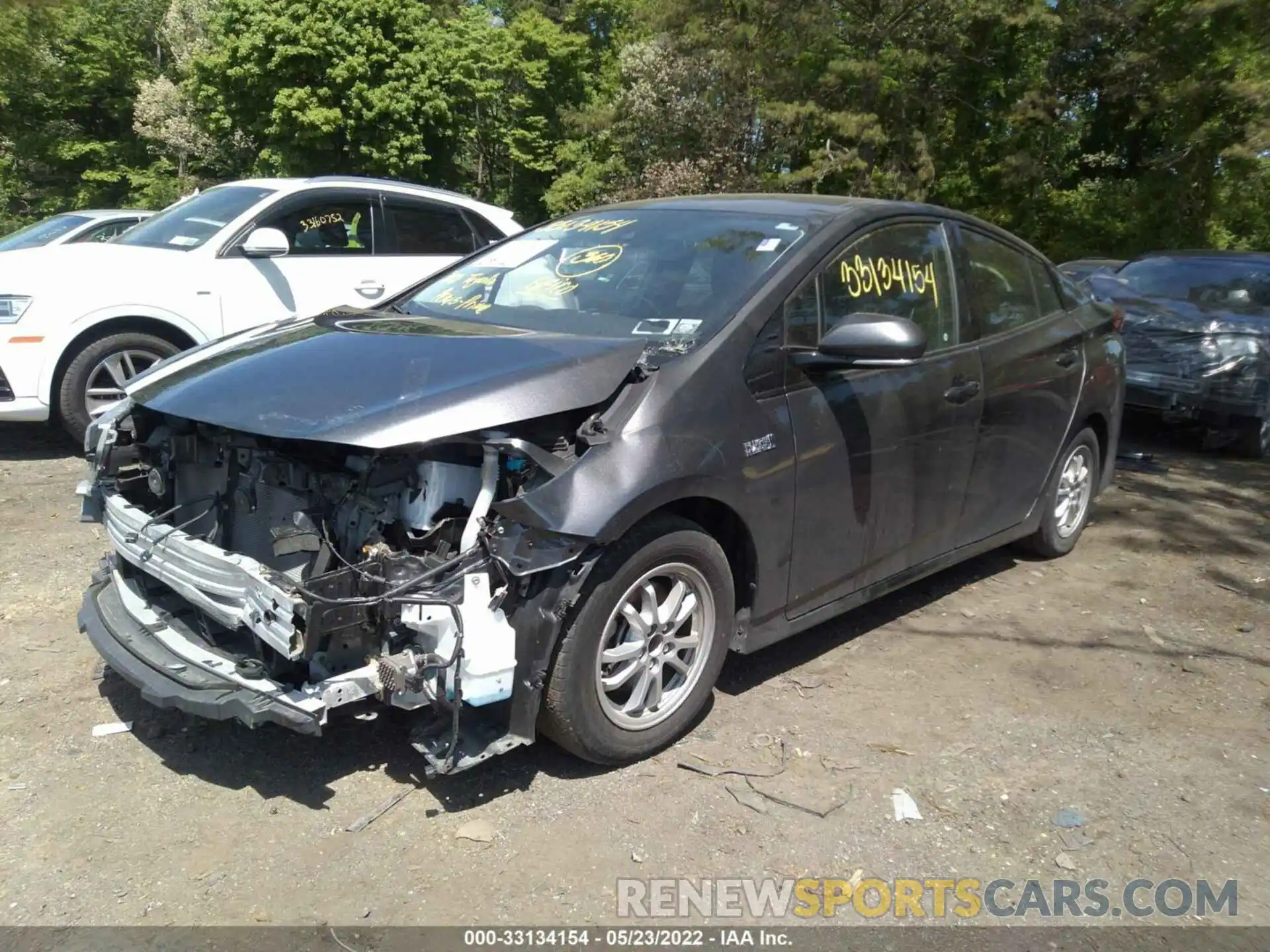 2 Photograph of a damaged car JTDKARFP3L3158060 TOYOTA PRIUS PRIME 2020