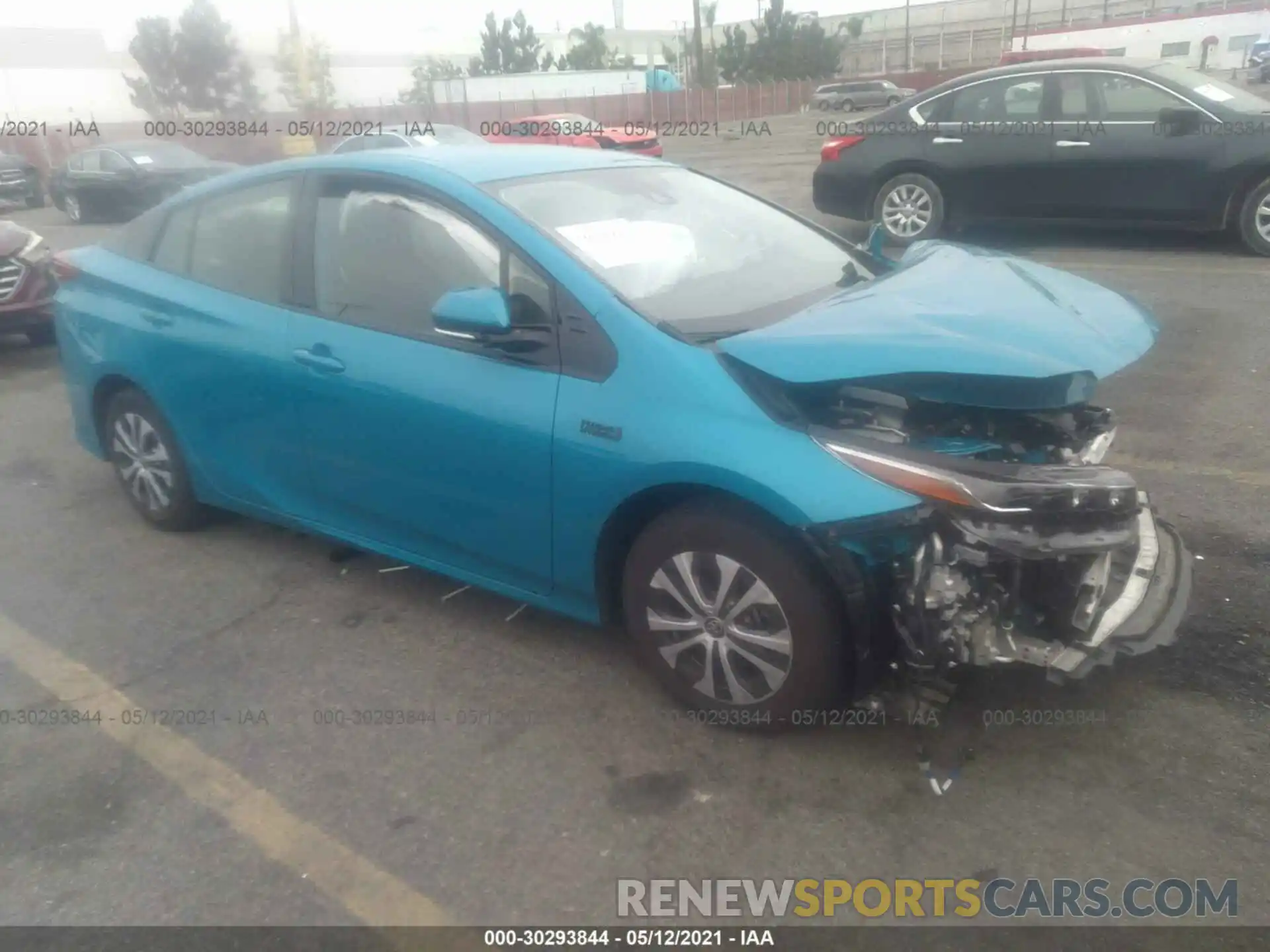 1 Photograph of a damaged car JTDKARFP3L3160021 TOYOTA PRIUS PRIME 2020