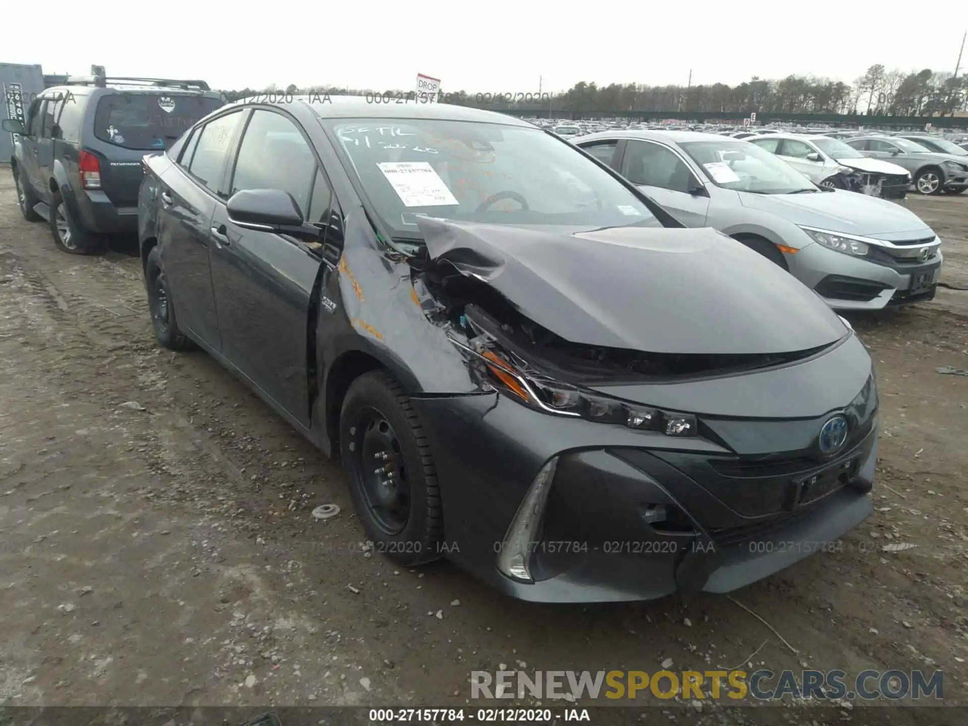 1 Photograph of a damaged car JTDKARFP4L3120983 TOYOTA PRIUS PRIME 2020