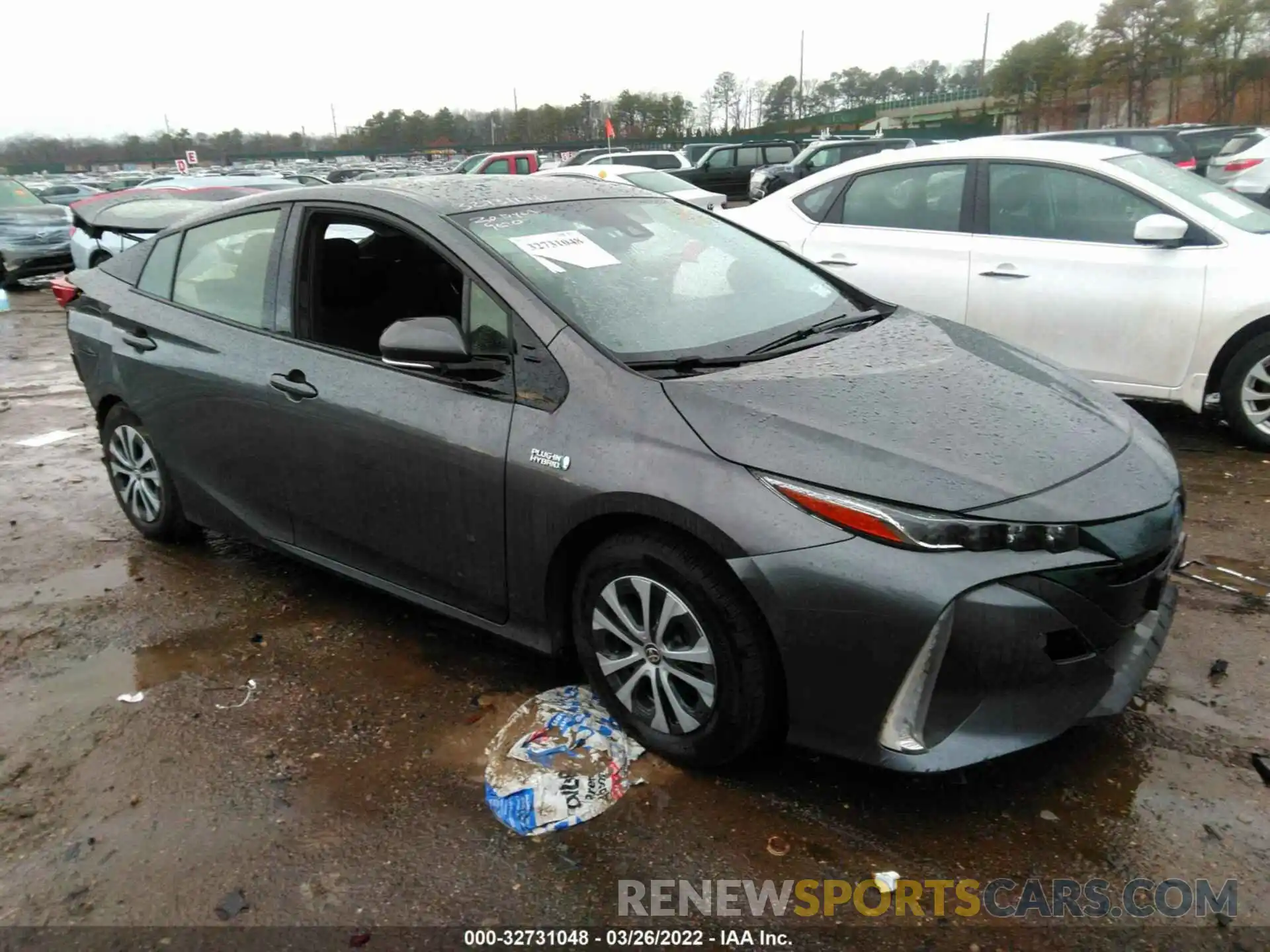 1 Photograph of a damaged car JTDKARFP4L3122376 TOYOTA PRIUS PRIME 2020