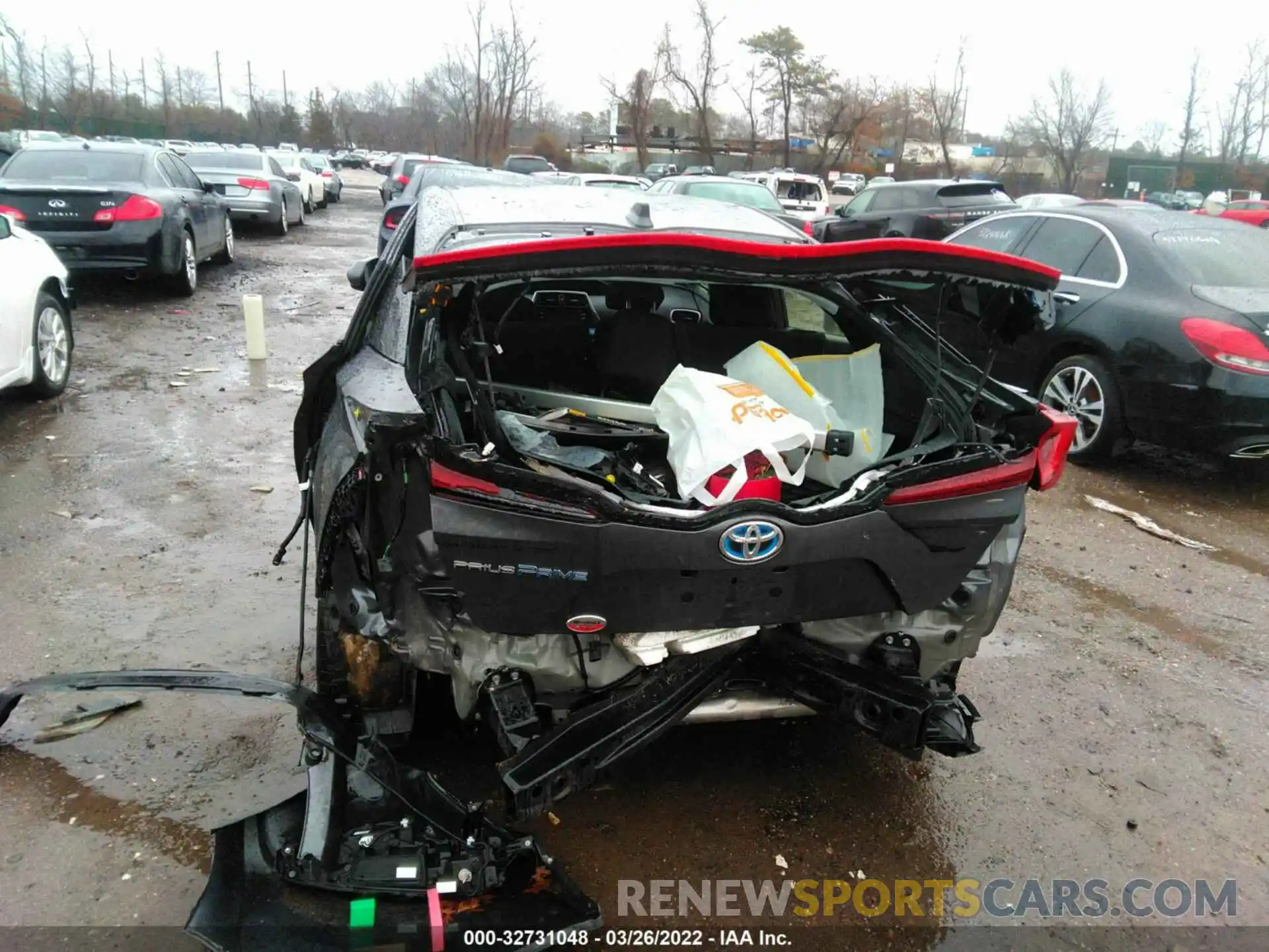 6 Photograph of a damaged car JTDKARFP4L3122376 TOYOTA PRIUS PRIME 2020