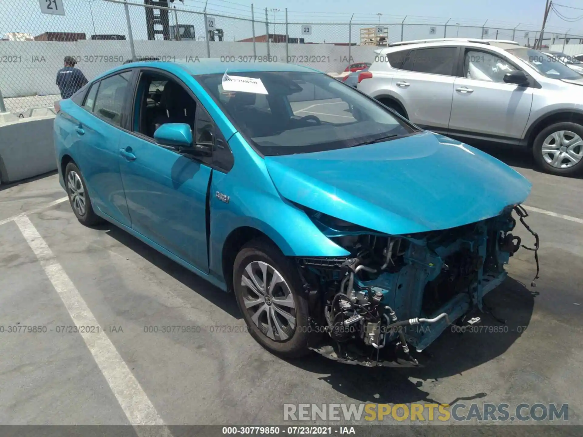 1 Photograph of a damaged car JTDKARFP4L3123060 TOYOTA PRIUS PRIME 2020