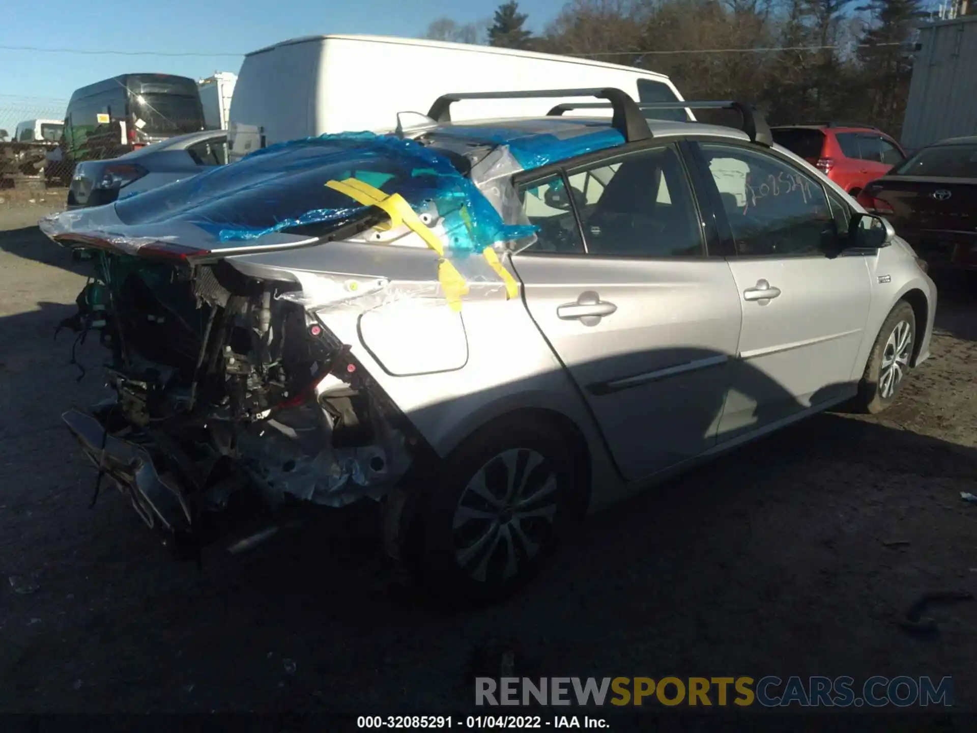 4 Photograph of a damaged car JTDKARFP4L3125164 TOYOTA PRIUS PRIME 2020