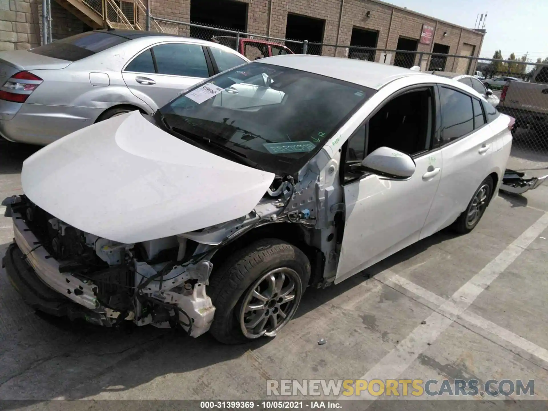 2 Photograph of a damaged car JTDKARFP4L3126301 TOYOTA PRIUS PRIME 2020