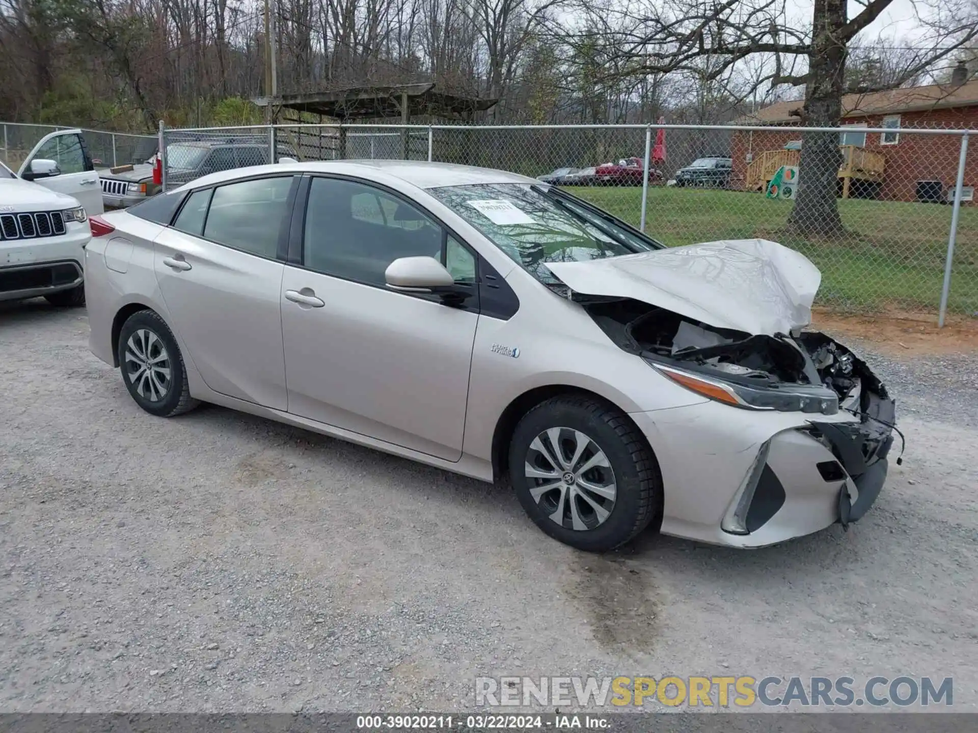 1 Photograph of a damaged car JTDKARFP4L3126525 TOYOTA PRIUS PRIME 2020