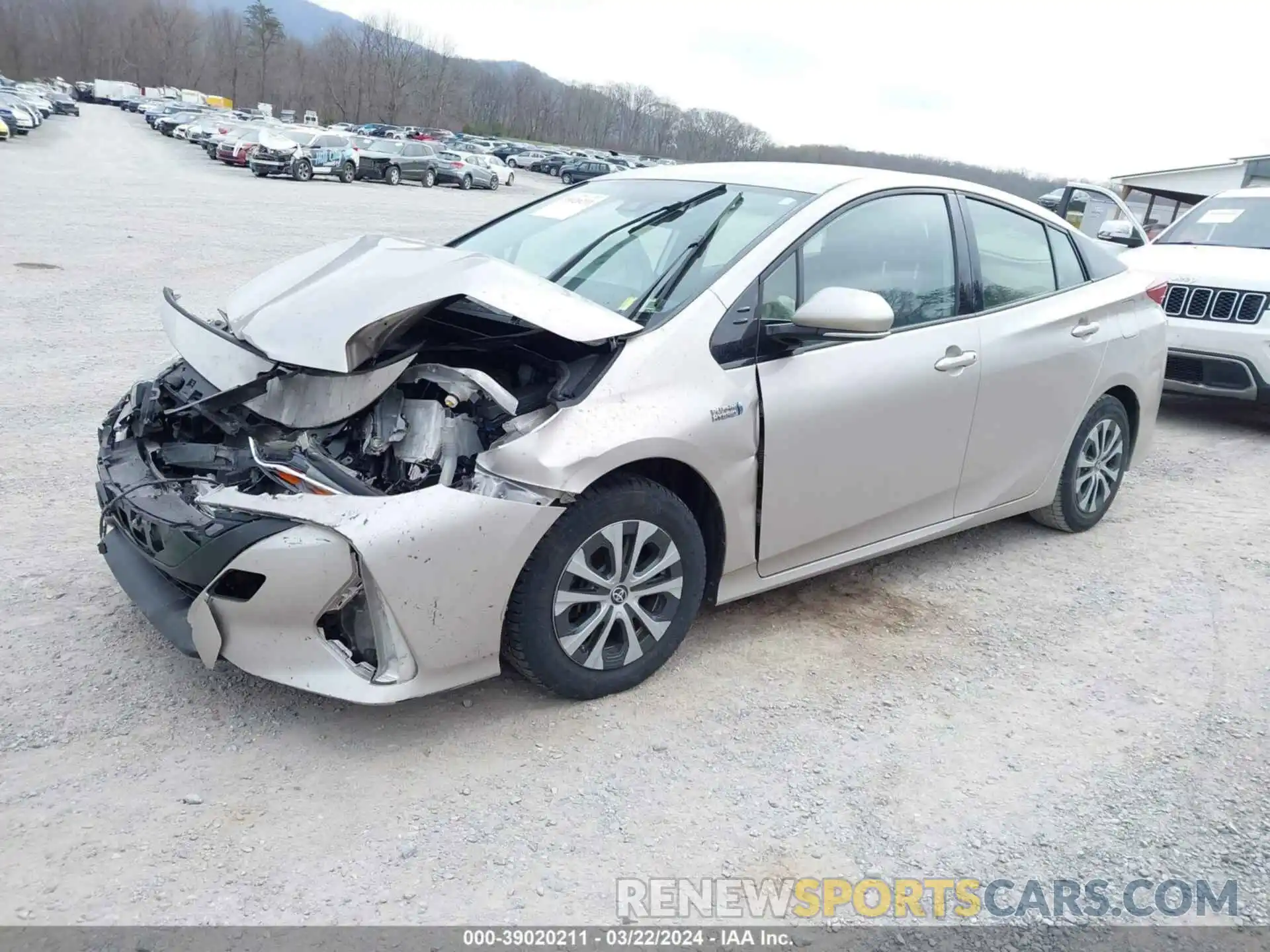 2 Photograph of a damaged car JTDKARFP4L3126525 TOYOTA PRIUS PRIME 2020