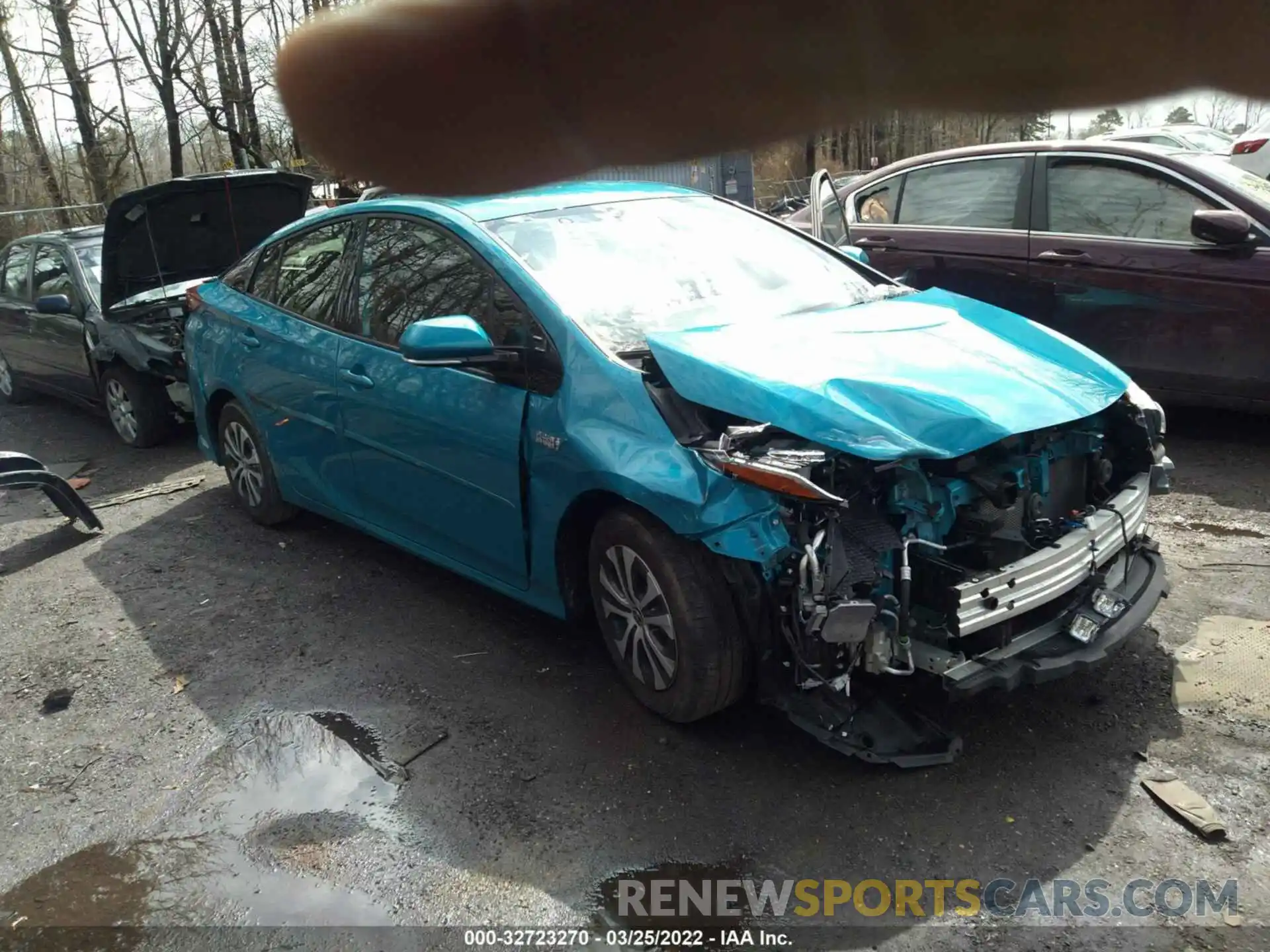 1 Photograph of a damaged car JTDKARFP4L3129571 TOYOTA PRIUS PRIME 2020