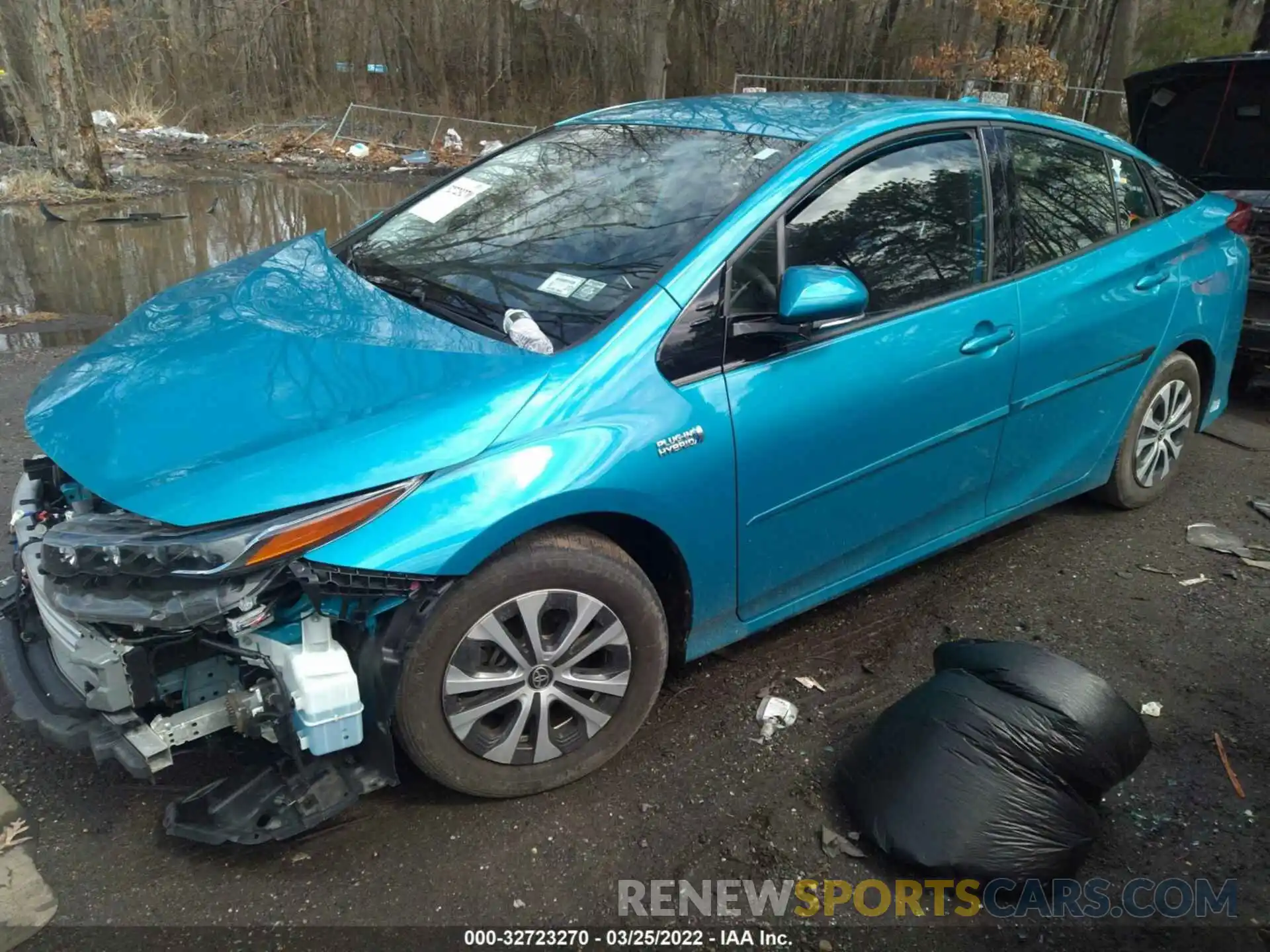 2 Photograph of a damaged car JTDKARFP4L3129571 TOYOTA PRIUS PRIME 2020