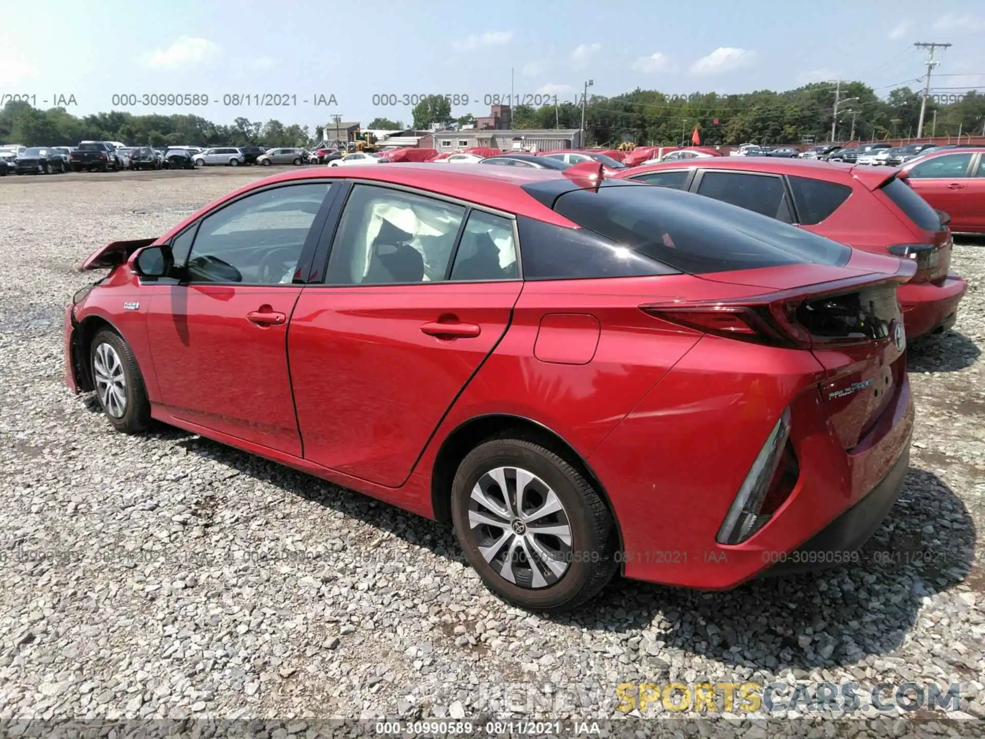 3 Фотография поврежденного автомобиля JTDKARFP4L3132602 TOYOTA PRIUS PRIME 2020