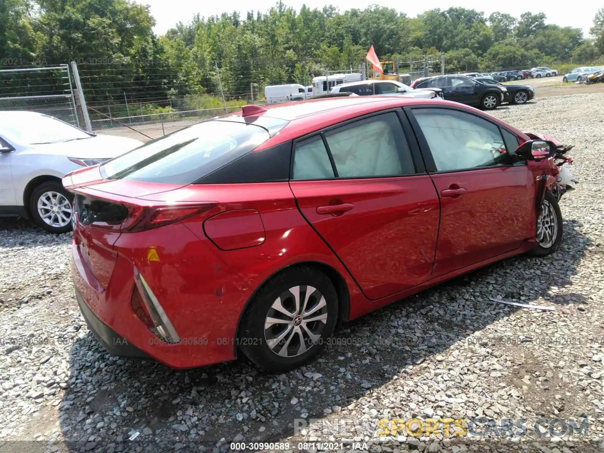 4 Фотография поврежденного автомобиля JTDKARFP4L3132602 TOYOTA PRIUS PRIME 2020