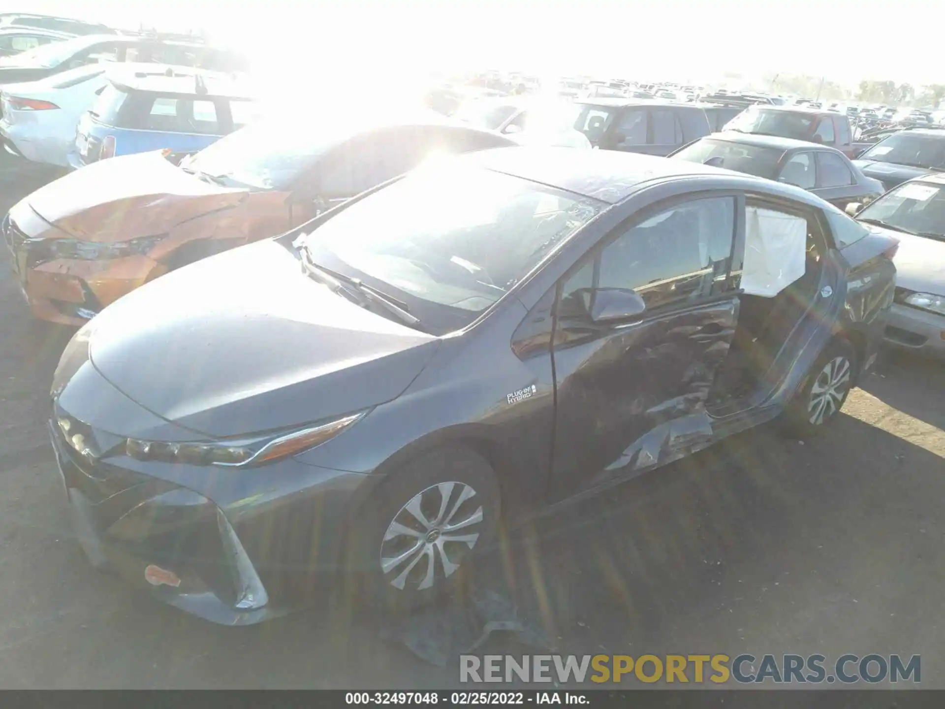 2 Photograph of a damaged car JTDKARFP4L3138075 TOYOTA PRIUS PRIME 2020