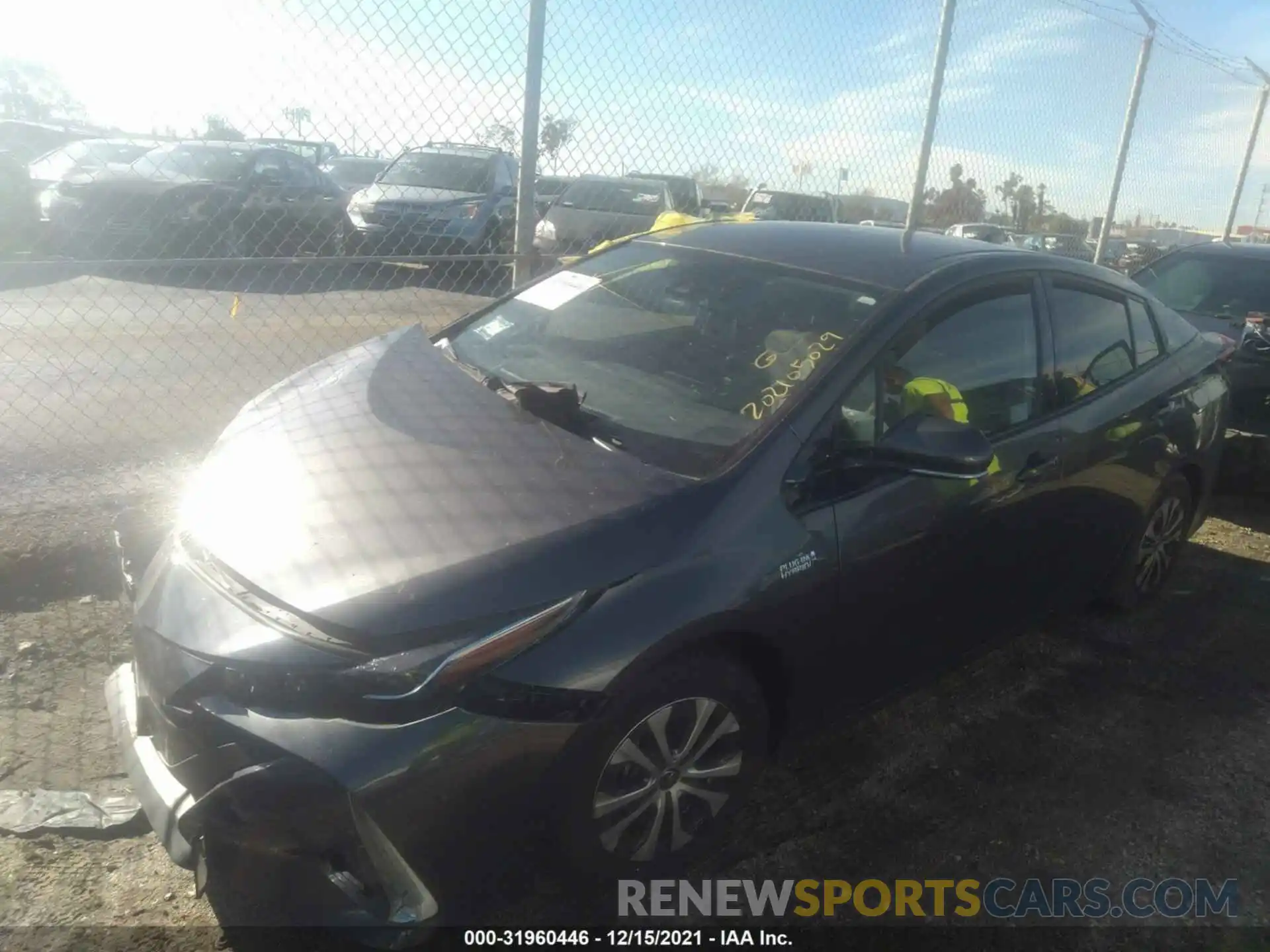 2 Photograph of a damaged car JTDKARFP4L3147245 TOYOTA PRIUS PRIME 2020