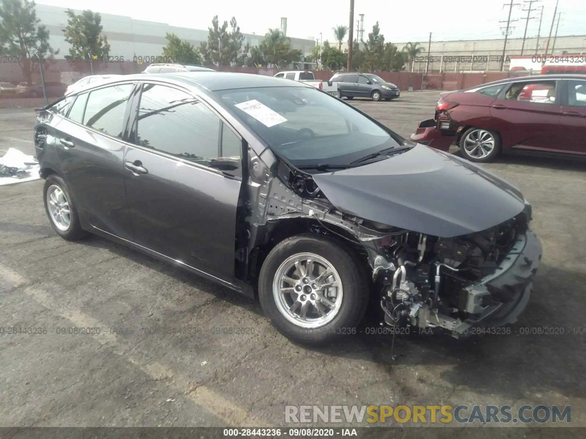 1 Photograph of a damaged car JTDKARFP4L3148296 TOYOTA PRIUS PRIME 2020