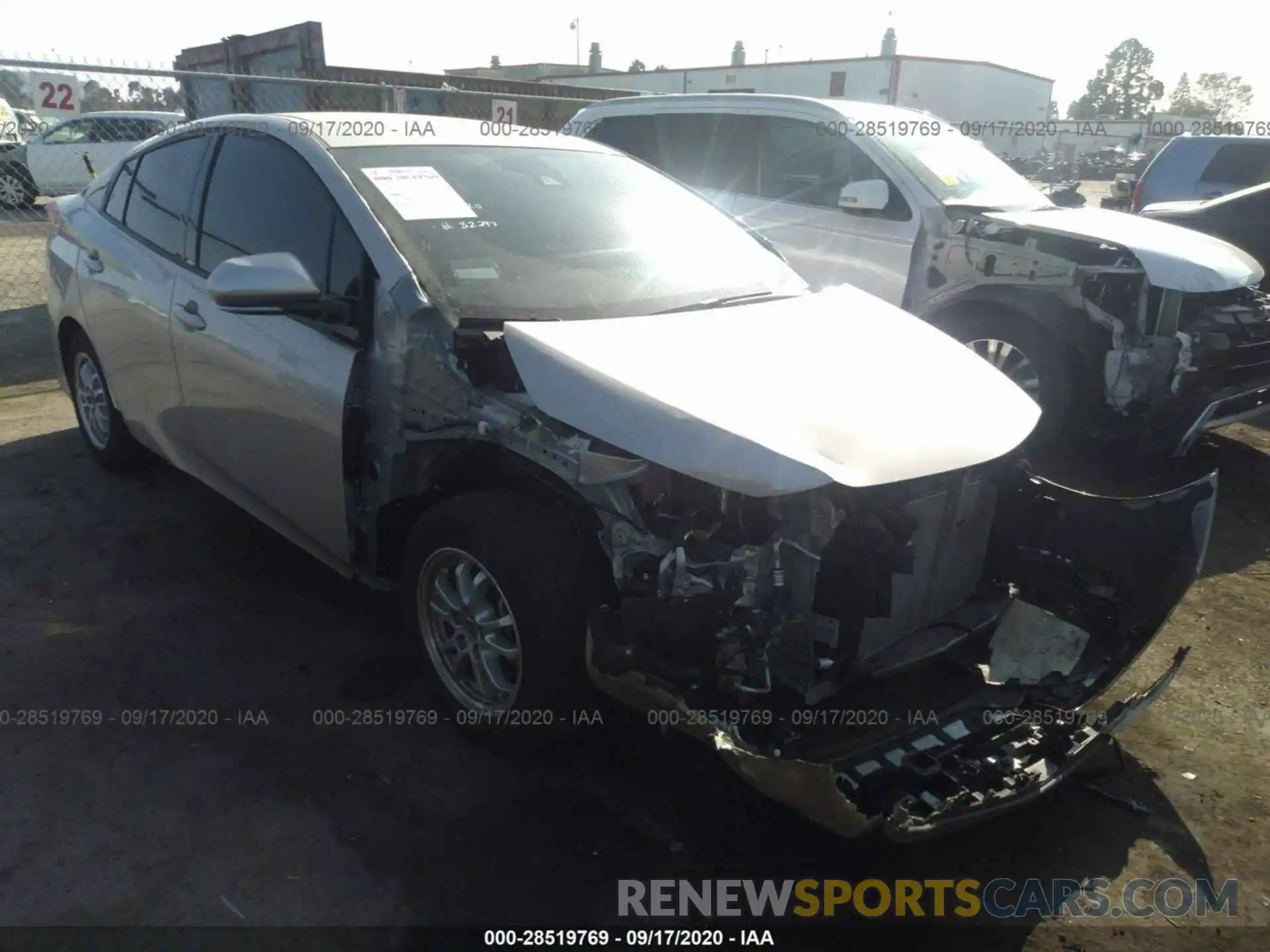 1 Photograph of a damaged car JTDKARFP4L3152297 TOYOTA PRIUS PRIME 2020