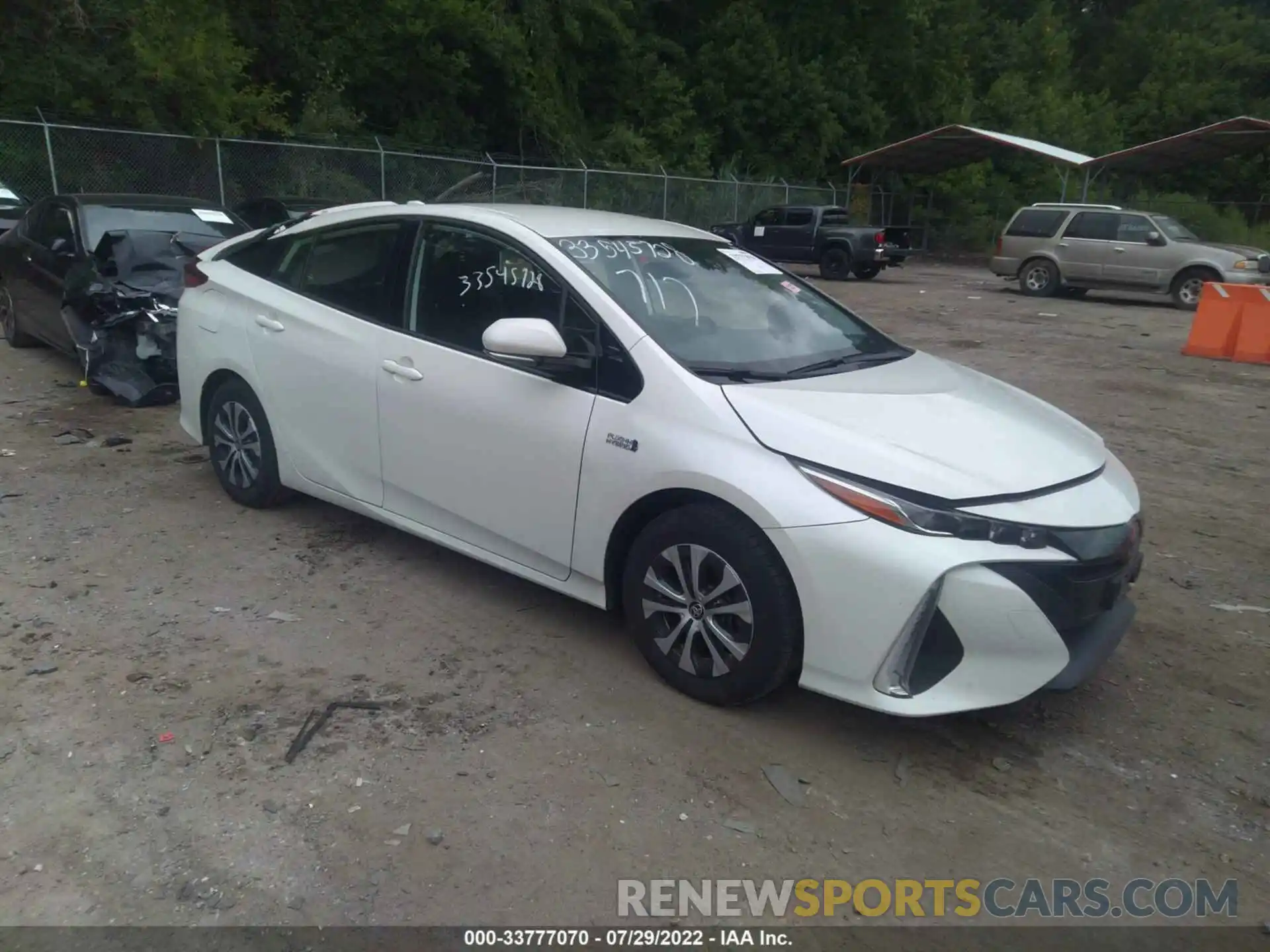 1 Photograph of a damaged car JTDKARFP4L3154325 TOYOTA PRIUS PRIME 2020