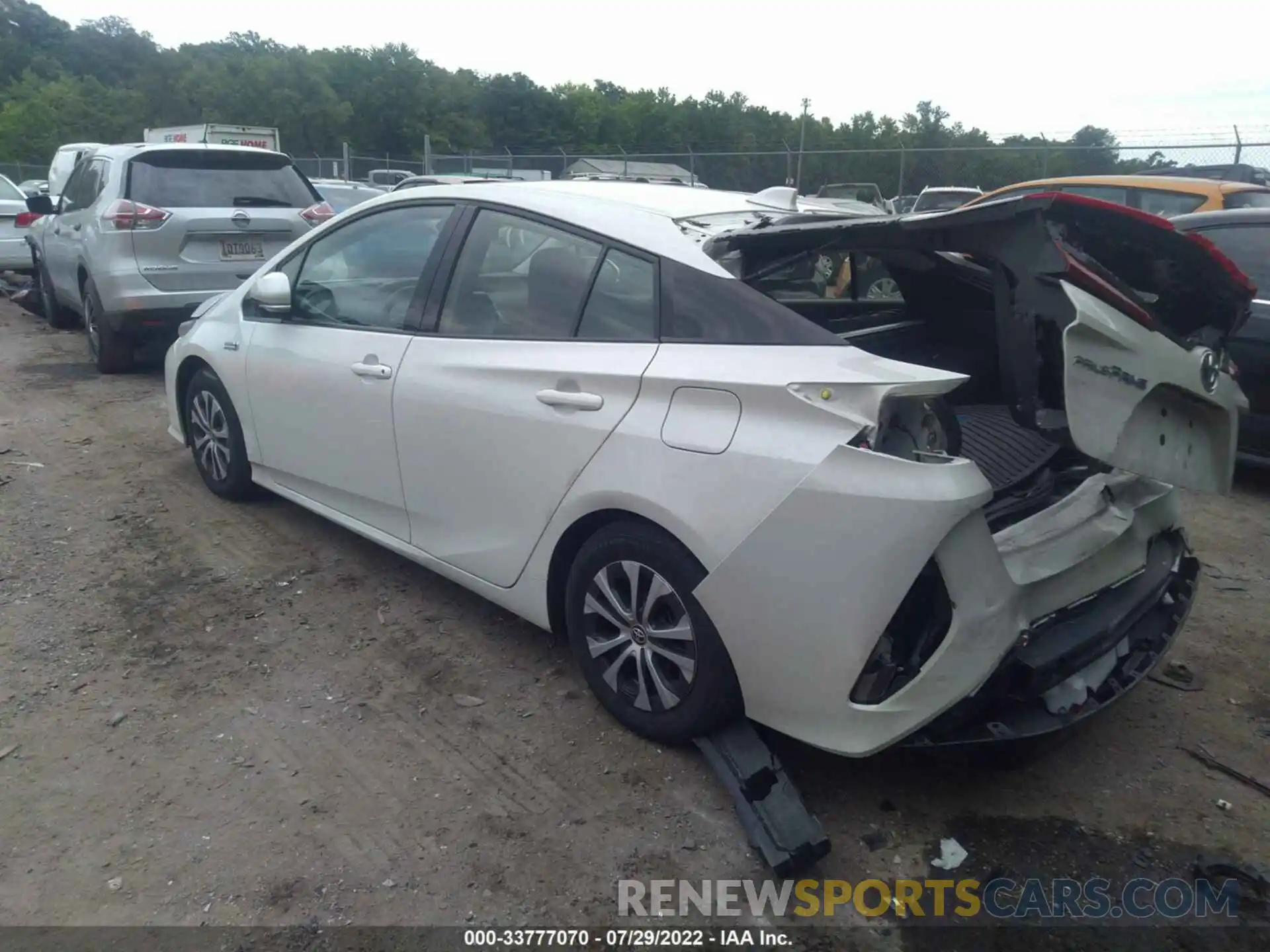 3 Photograph of a damaged car JTDKARFP4L3154325 TOYOTA PRIUS PRIME 2020