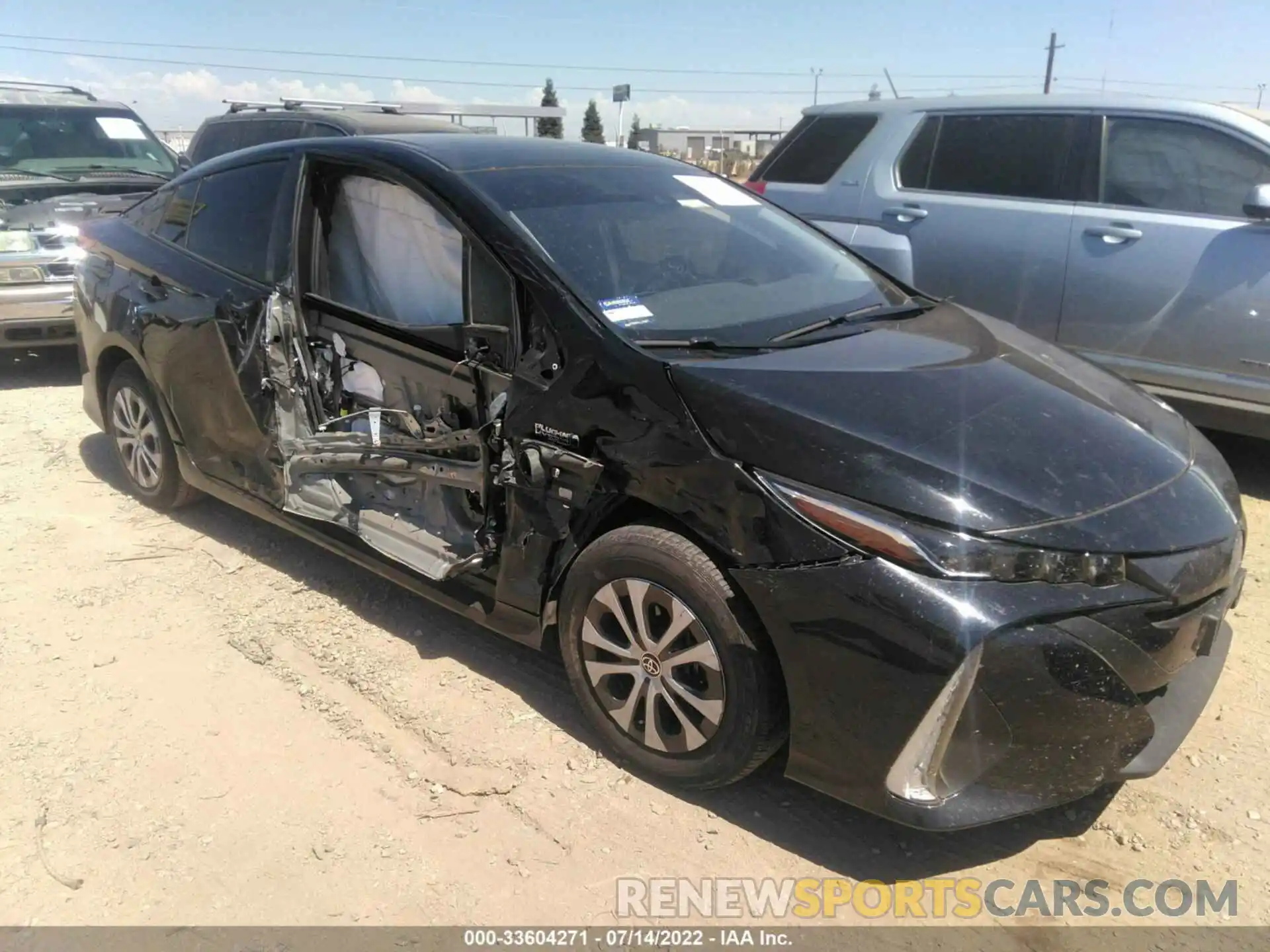 1 Photograph of a damaged car JTDKARFP4L3160304 TOYOTA PRIUS PRIME 2020