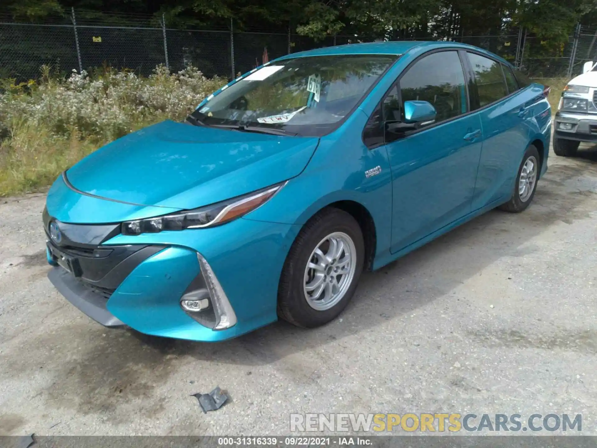 2 Photograph of a damaged car JTDKARFP4L3160738 TOYOTA PRIUS PRIME 2020