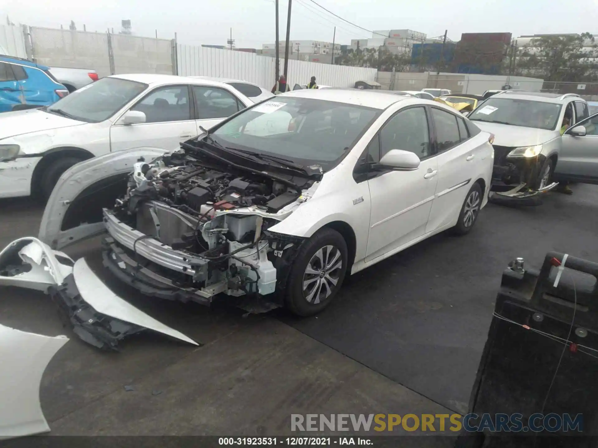 2 Photograph of a damaged car JTDKARFP5L3134777 TOYOTA PRIUS PRIME 2020