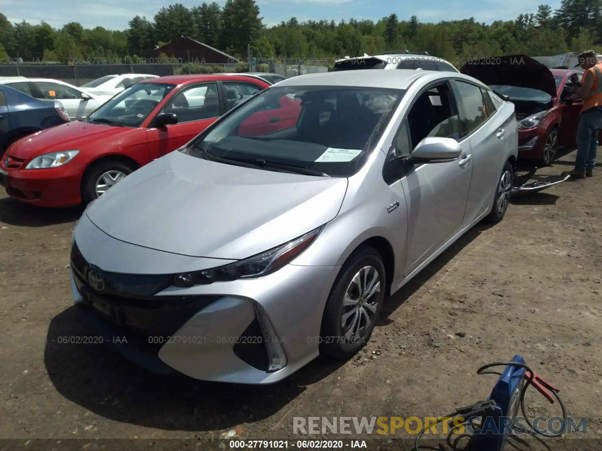 2 Photograph of a damaged car JTDKARFP5L3138652 TOYOTA PRIUS PRIME 2020