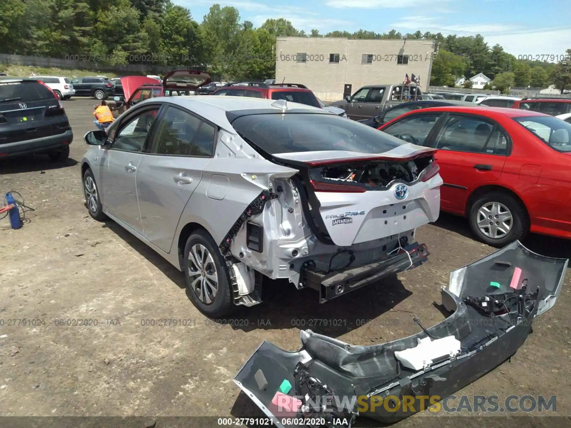 3 Photograph of a damaged car JTDKARFP5L3138652 TOYOTA PRIUS PRIME 2020