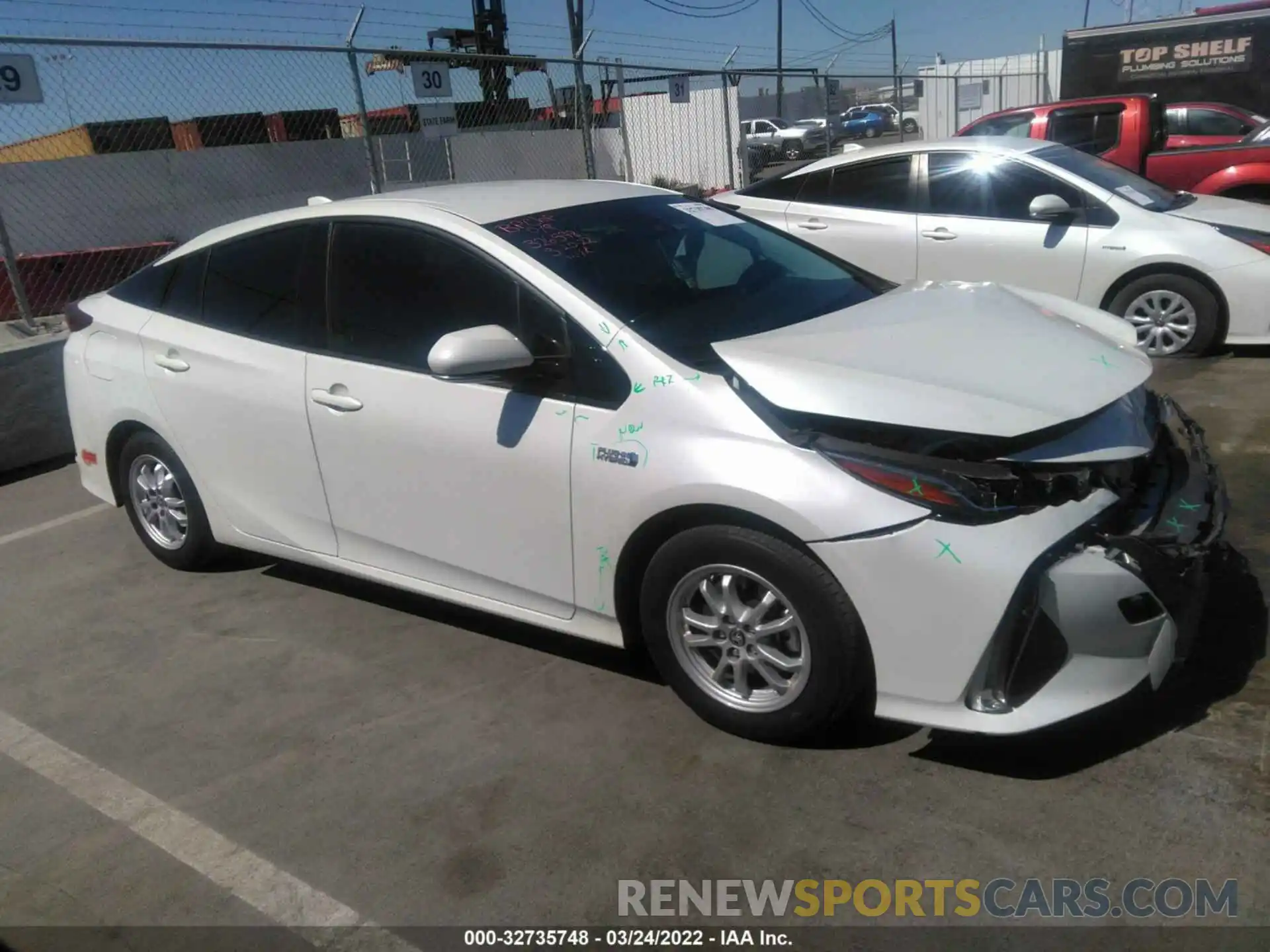 1 Photograph of a damaged car JTDKARFP5L3141194 TOYOTA PRIUS PRIME 2020