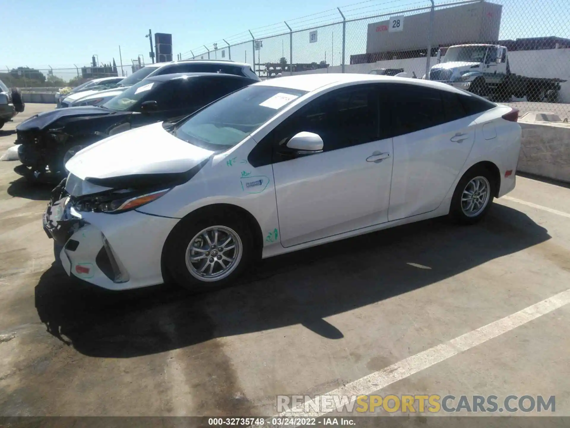 2 Photograph of a damaged car JTDKARFP5L3141194 TOYOTA PRIUS PRIME 2020