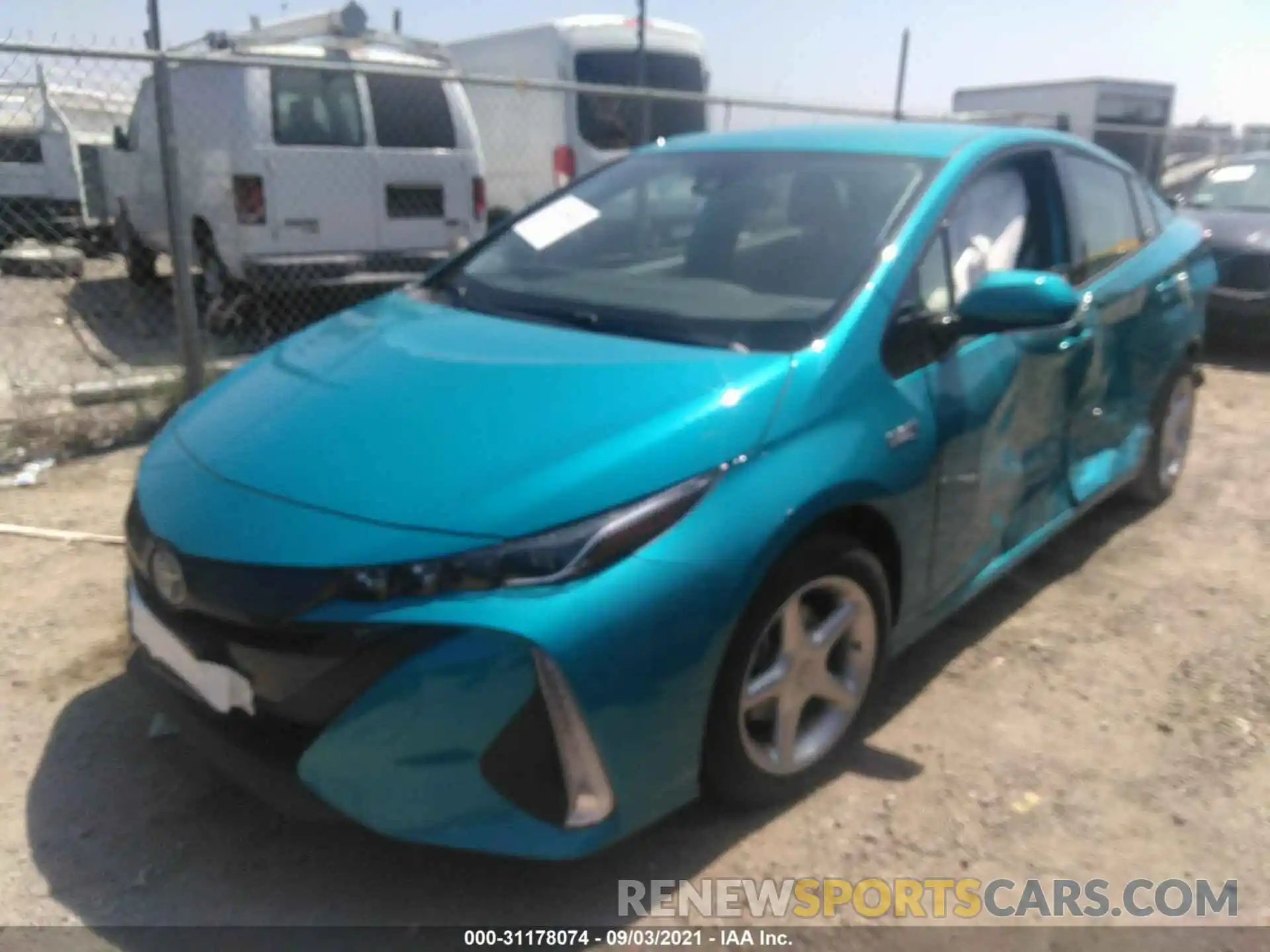 2 Photograph of a damaged car JTDKARFP5L3141938 TOYOTA PRIUS PRIME 2020