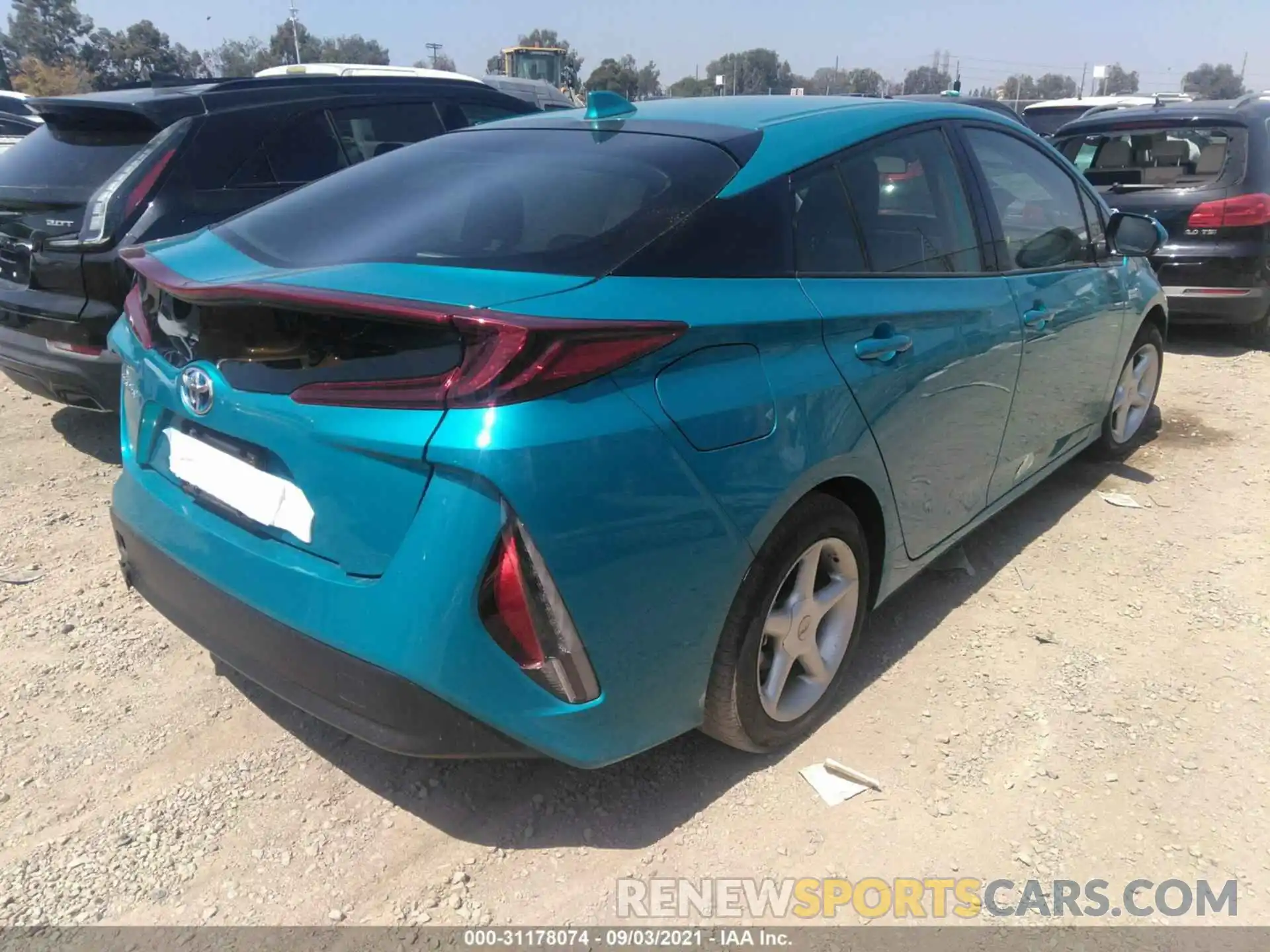 4 Photograph of a damaged car JTDKARFP5L3141938 TOYOTA PRIUS PRIME 2020