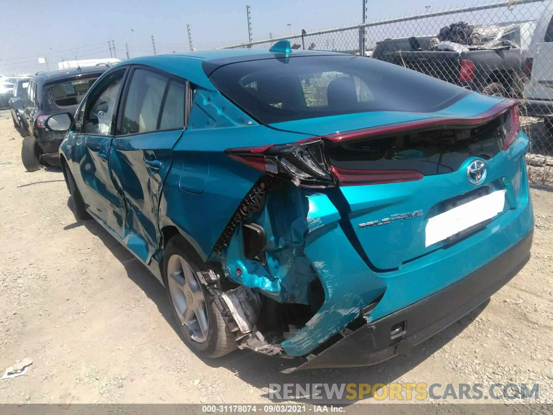 6 Photograph of a damaged car JTDKARFP5L3141938 TOYOTA PRIUS PRIME 2020