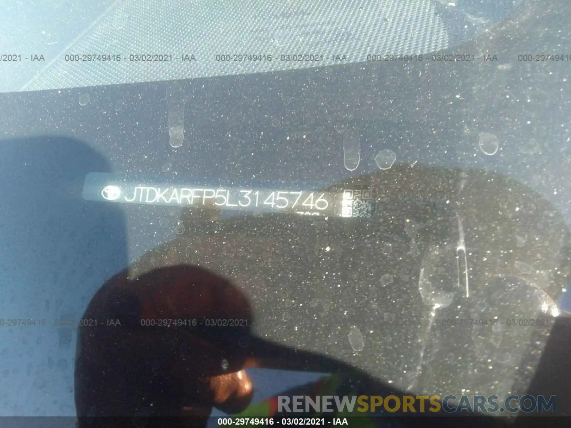 9 Photograph of a damaged car JTDKARFP5L3145746 TOYOTA PRIUS PRIME 2020