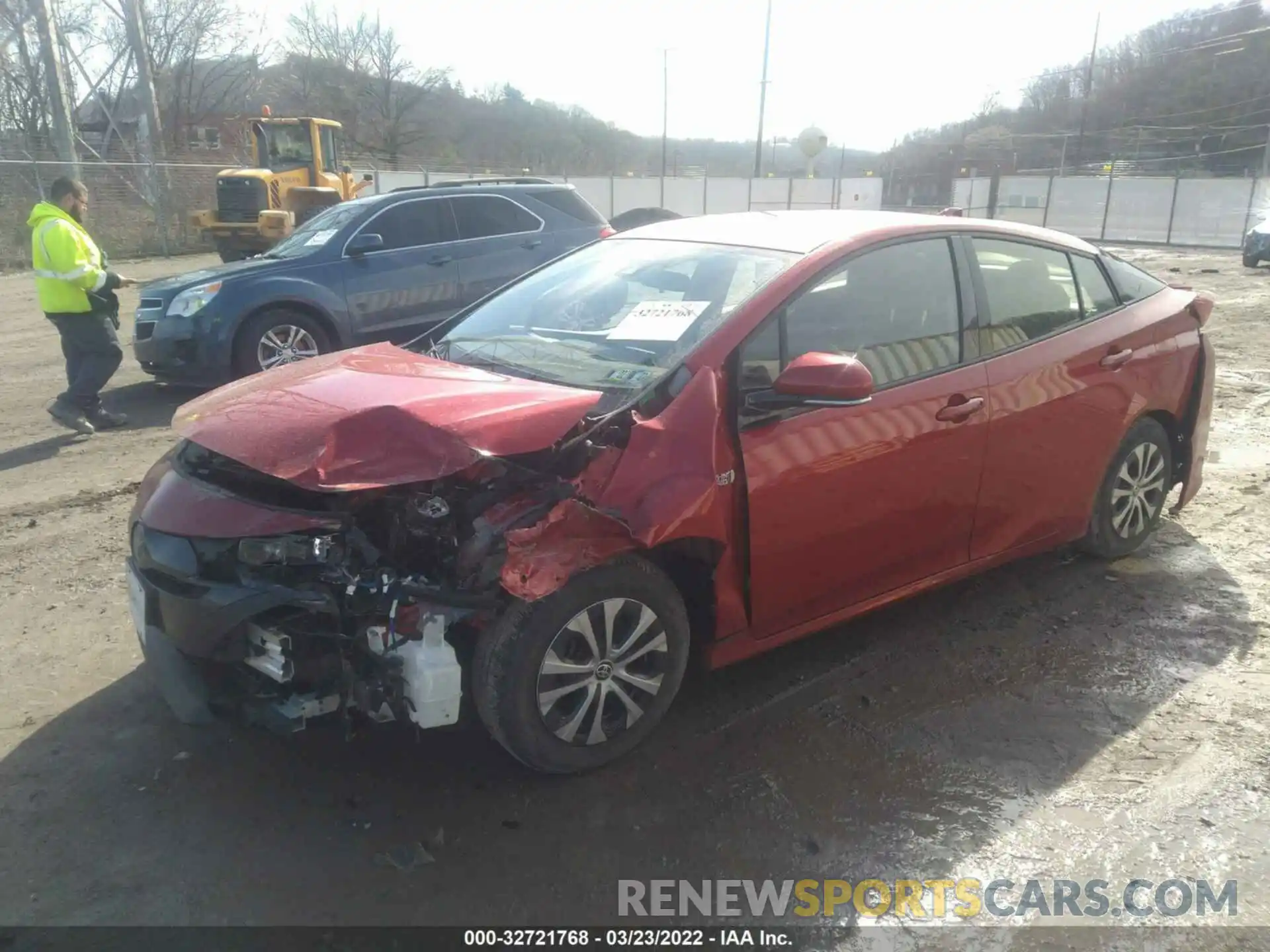 2 Photograph of a damaged car JTDKARFP5L3148159 TOYOTA PRIUS PRIME 2020