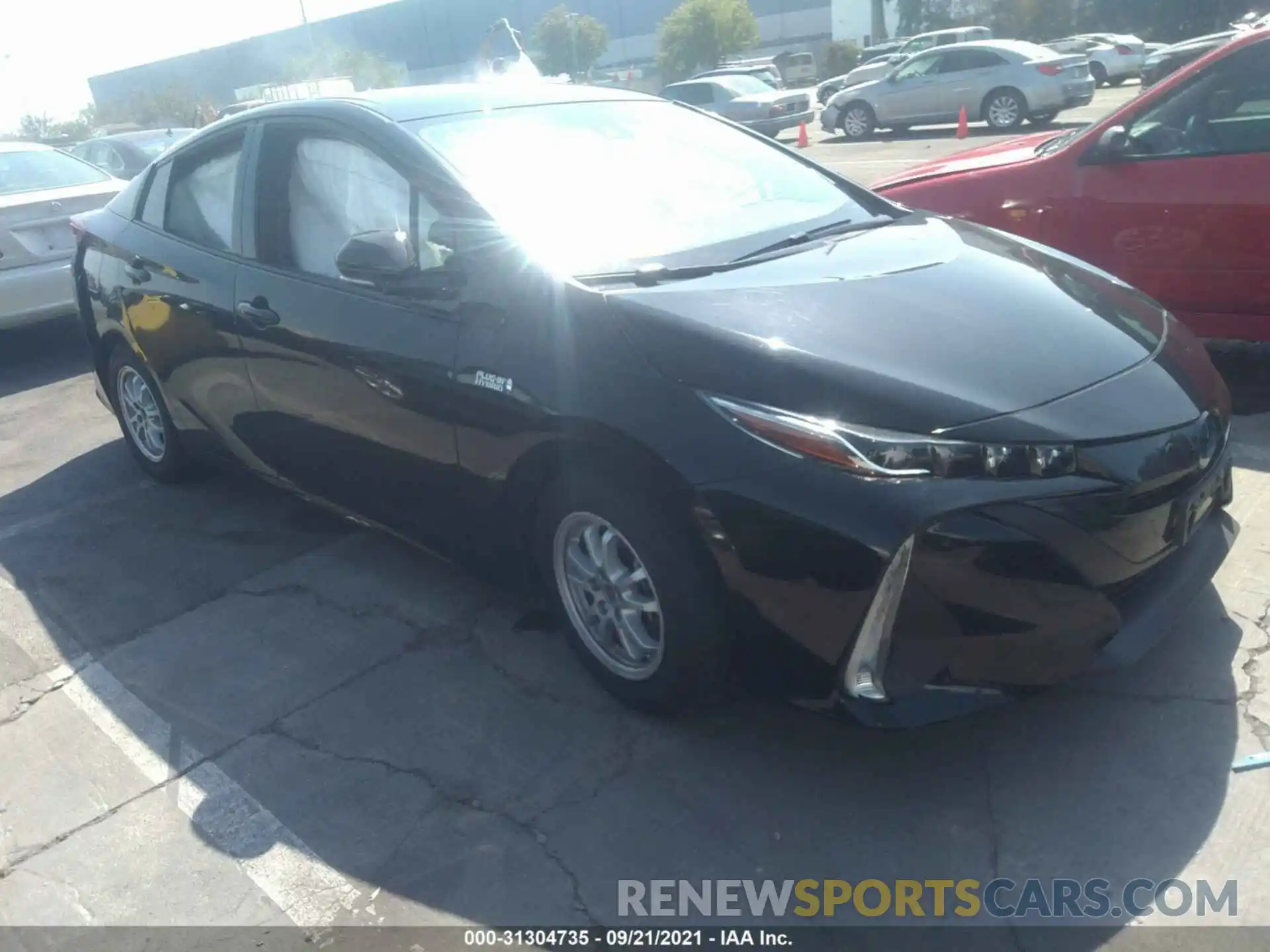 1 Photograph of a damaged car JTDKARFP5L3152468 TOYOTA PRIUS PRIME 2020